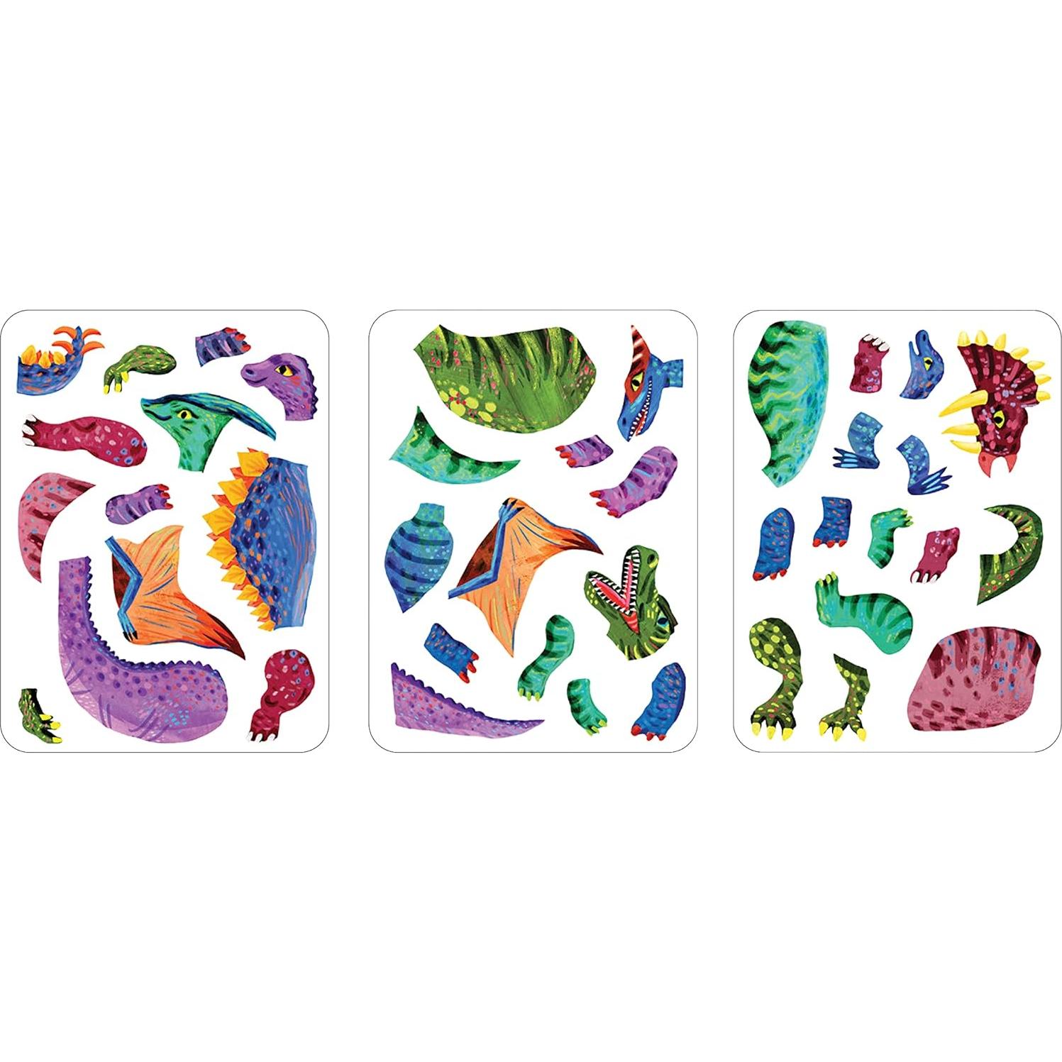 Juego Magnético de Dinosaurios Mudpuppy - 40 Imanes y 2 Escenas