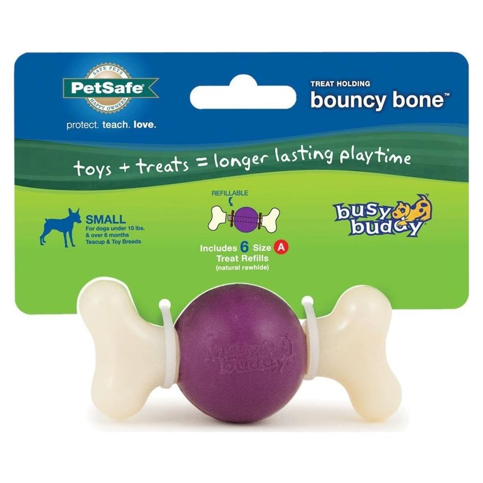 Juguete para Perros PetSafe Busy Buddy Hueso Bouncy Pequeño