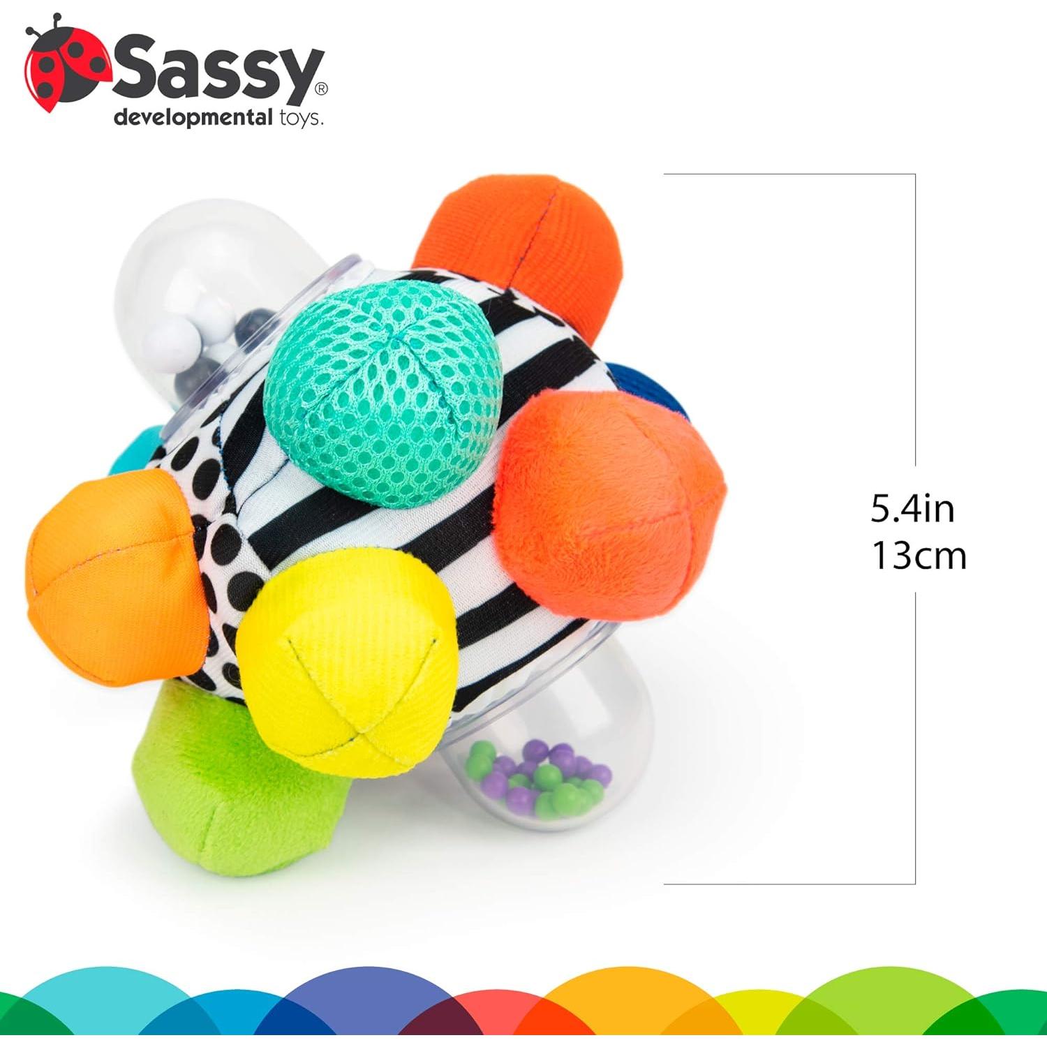 Pelota Bumpy Sassy para Bebés - Desarrollo Motor 14x19x22.6cm