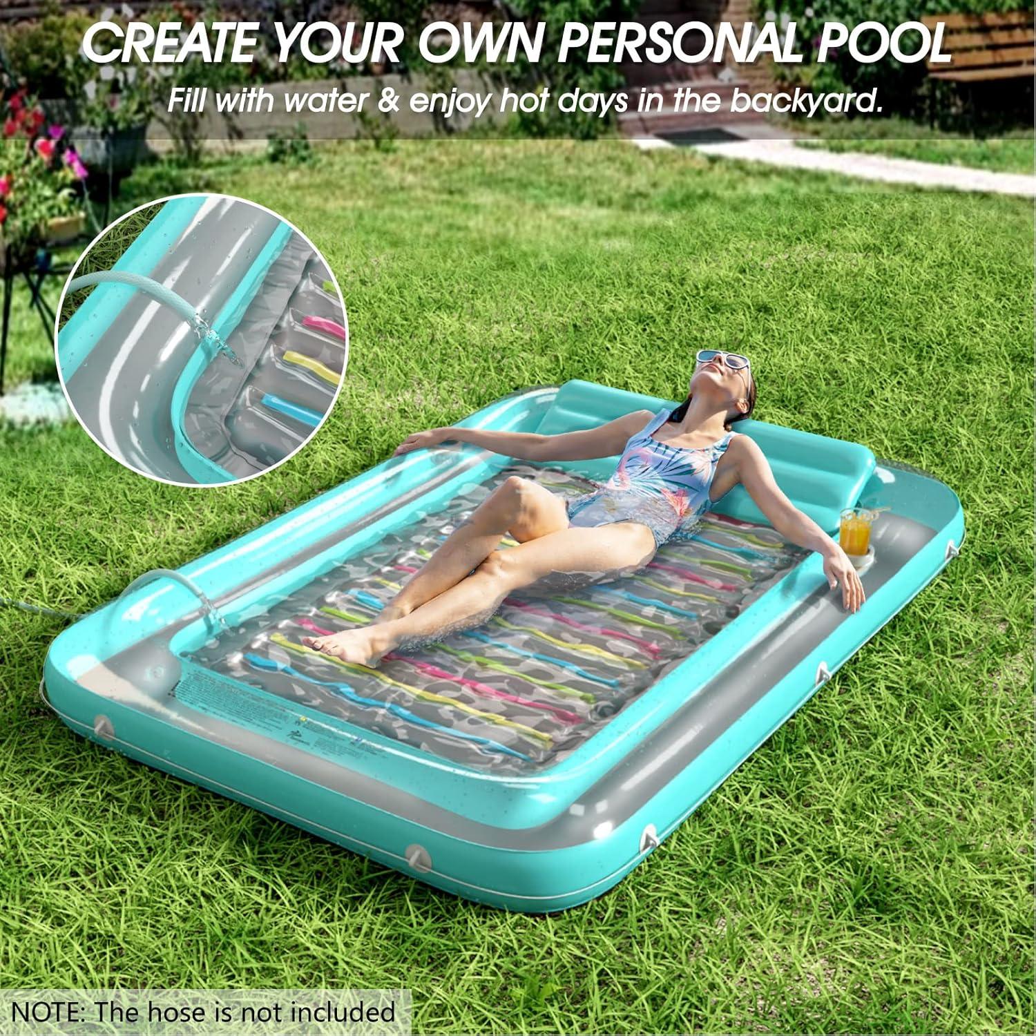 Flotador Inflable Jasonwell 4 en 1 Verde XXL para Piscina