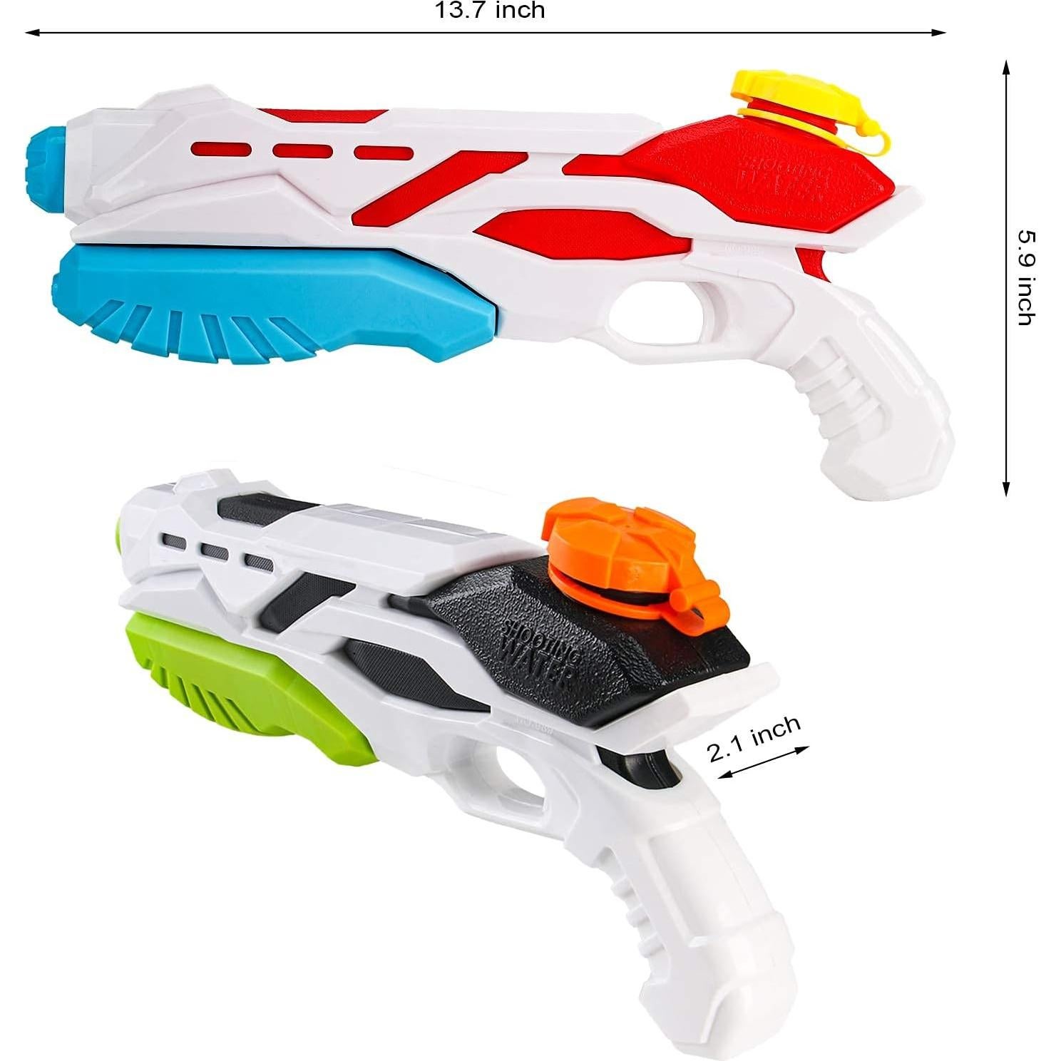 Pistolas de Agua Cakuni 500 cc - 2 Paquete para Niños 3+ Años