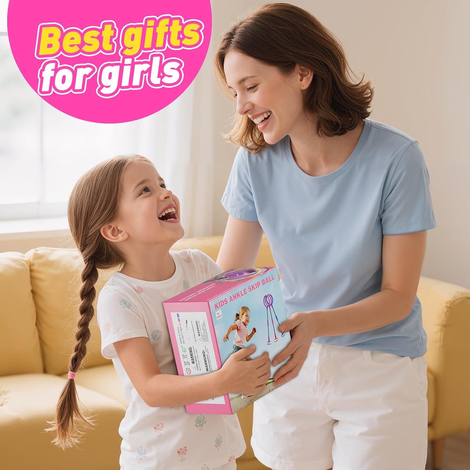 Juguete de Salto HopeRock Rosa con Contador LED y Rueda Iluminada