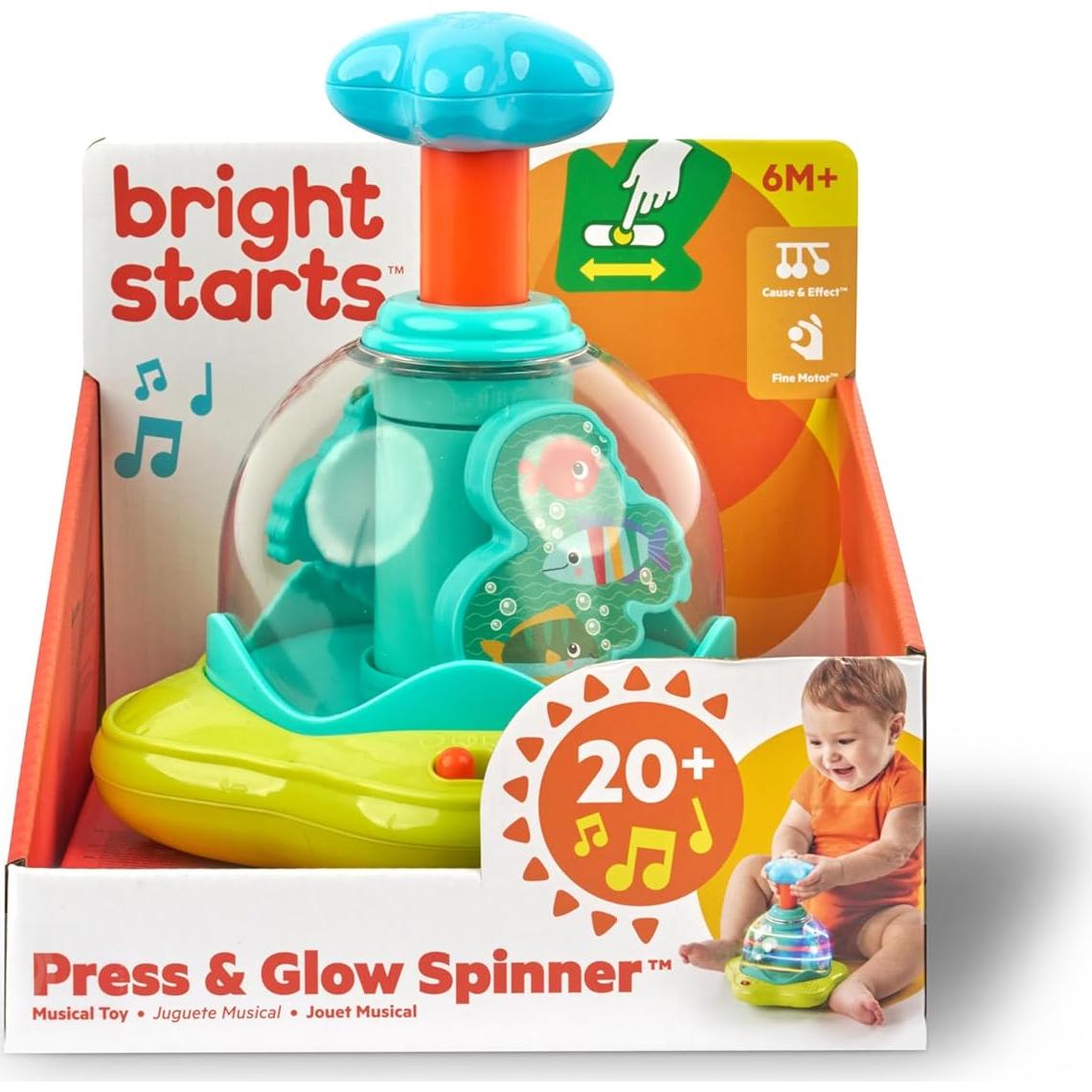 Girador Musical Bright Starts Presiona y Brilla 16x16cm