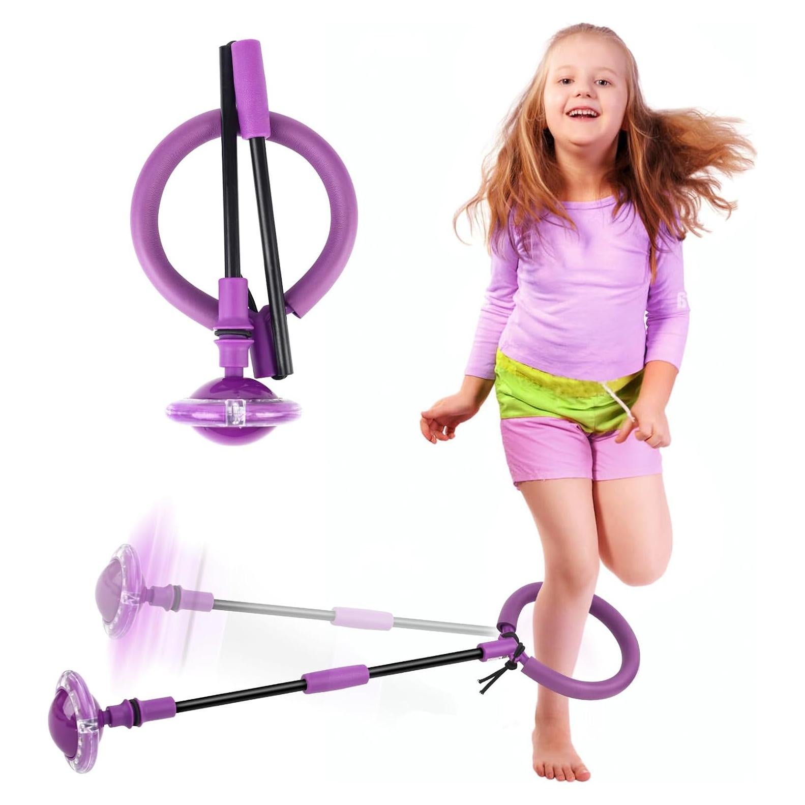 Pelota Saltarina VITTYL Púrpura Plegable para Niños y Adultos