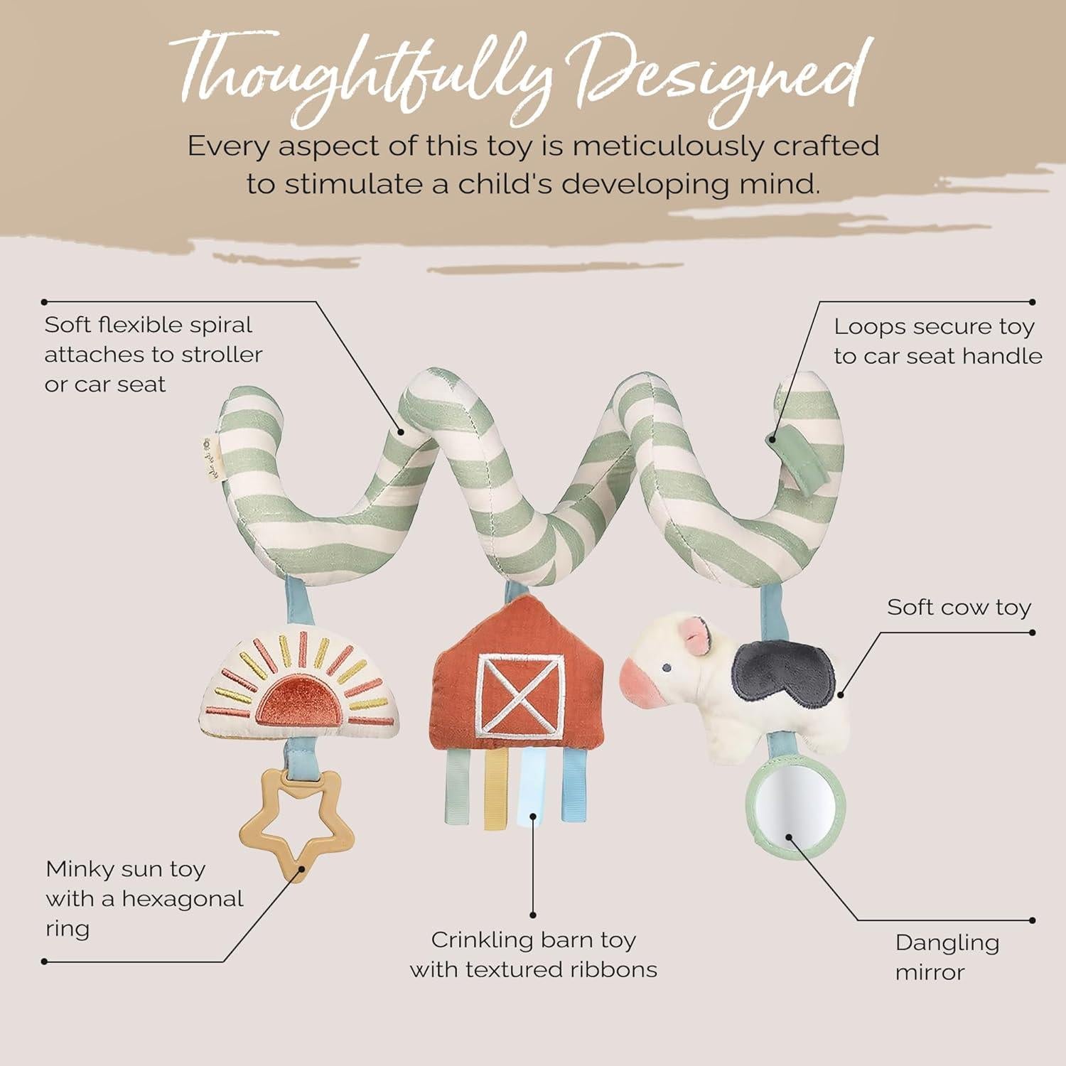 Juguete de Actividad Espiral Itzy Ritzy Granja 0+ meses