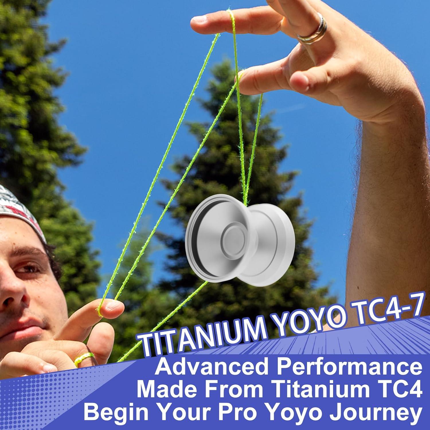 Yoyo Profesional YOYOSTUDIO TC4-7 Titanio No Responsivo