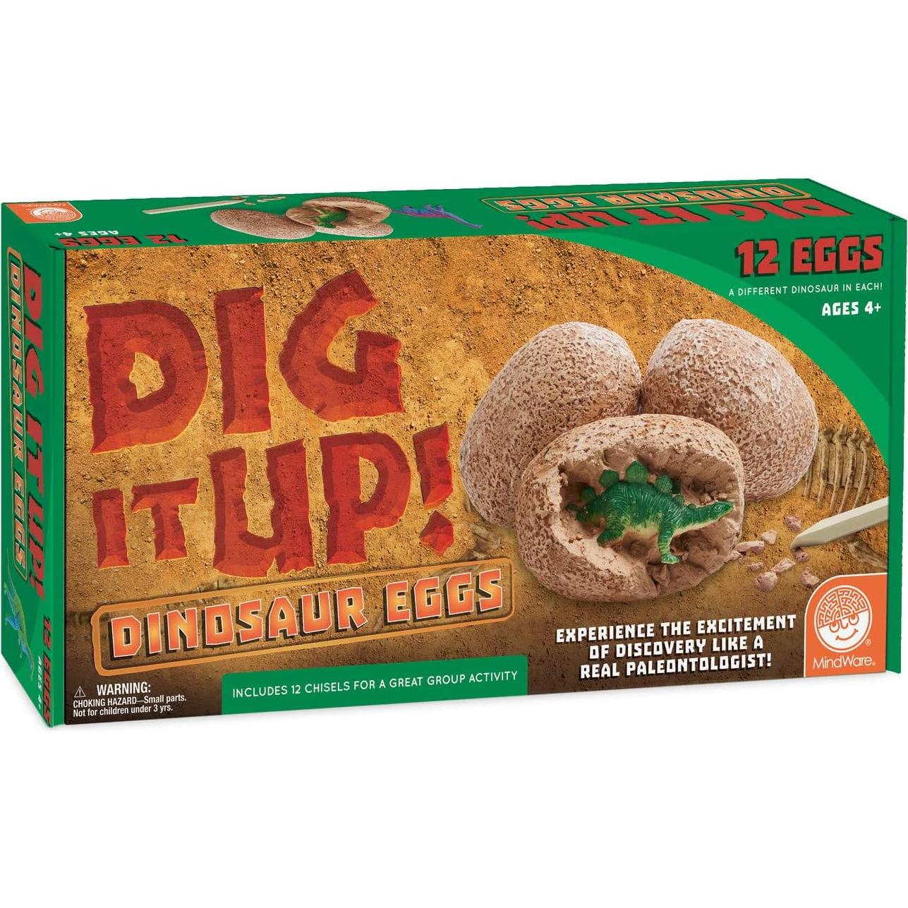 MindWare Kit de Excavación de Dinosaurios - 12 Huevos 1.29 kg