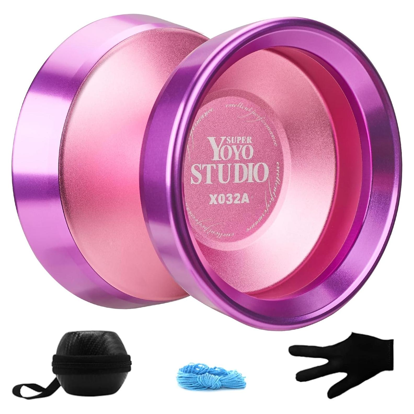 Yoyo Profesional YOYOSTUDIO Rosa con Anillos de Aluminio