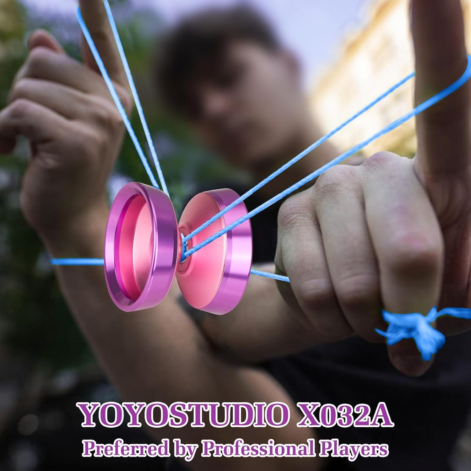 Yoyo Profesional YOYOSTUDIO Rosa con Anillos de Aluminio