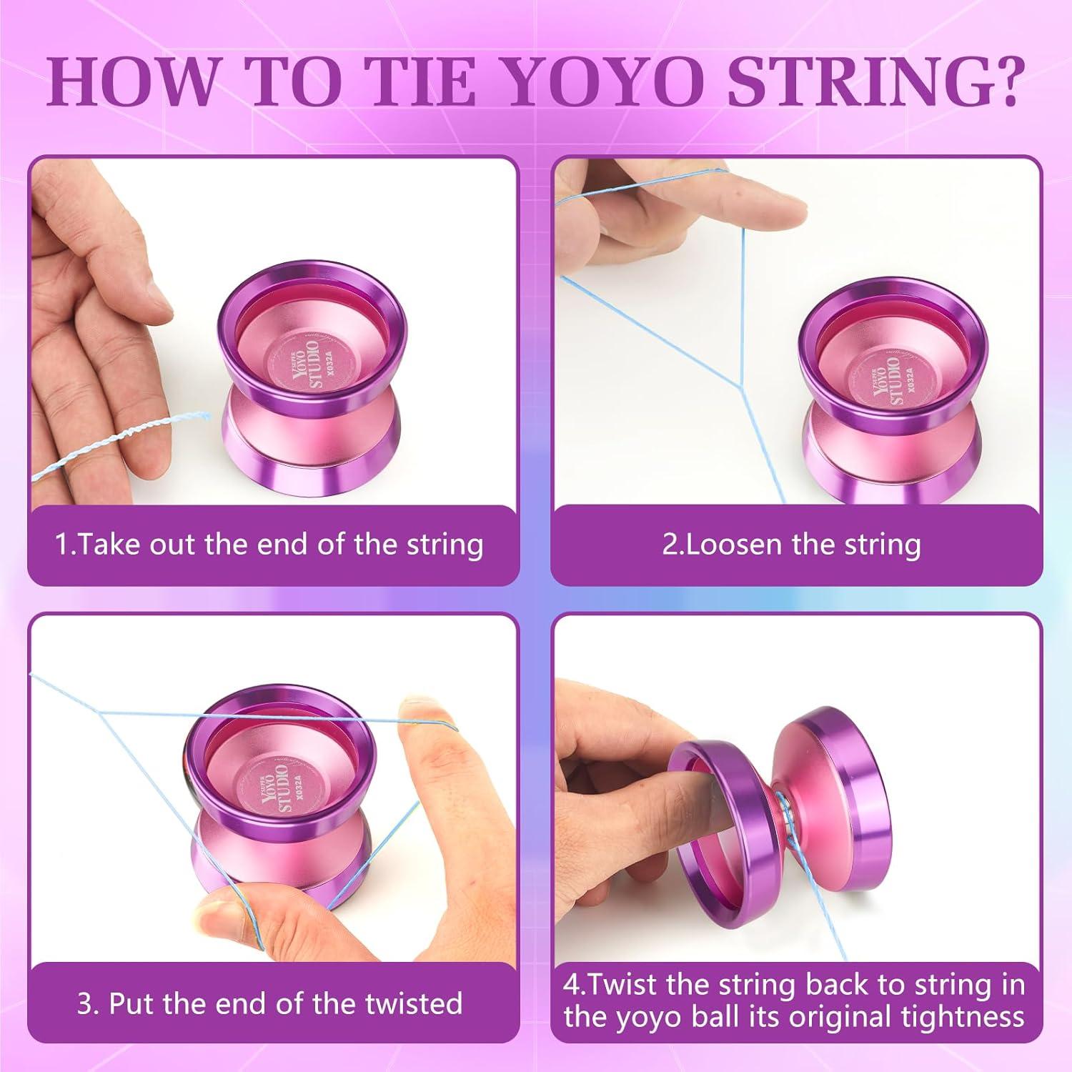 Yoyo Profesional YOYOSTUDIO Rosa con Anillos de Aluminio