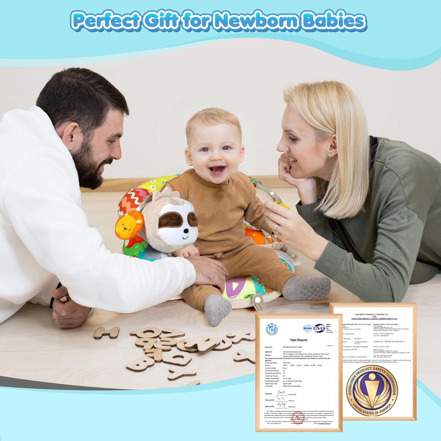 Alfombra 4 en 1 URMYWO para Bebés - Soporte Boca Abajo y Sentado