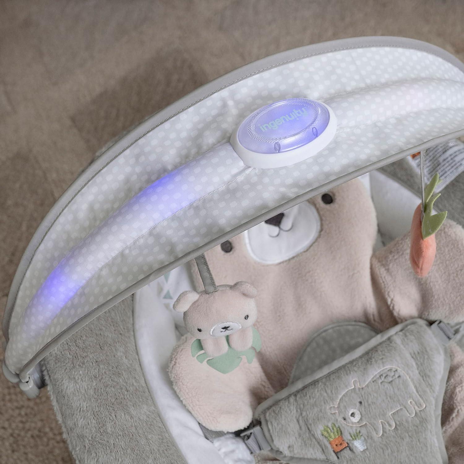 Asiento de Rebote Ingenuity InLighten Nate para Bebés 0-6 Meses