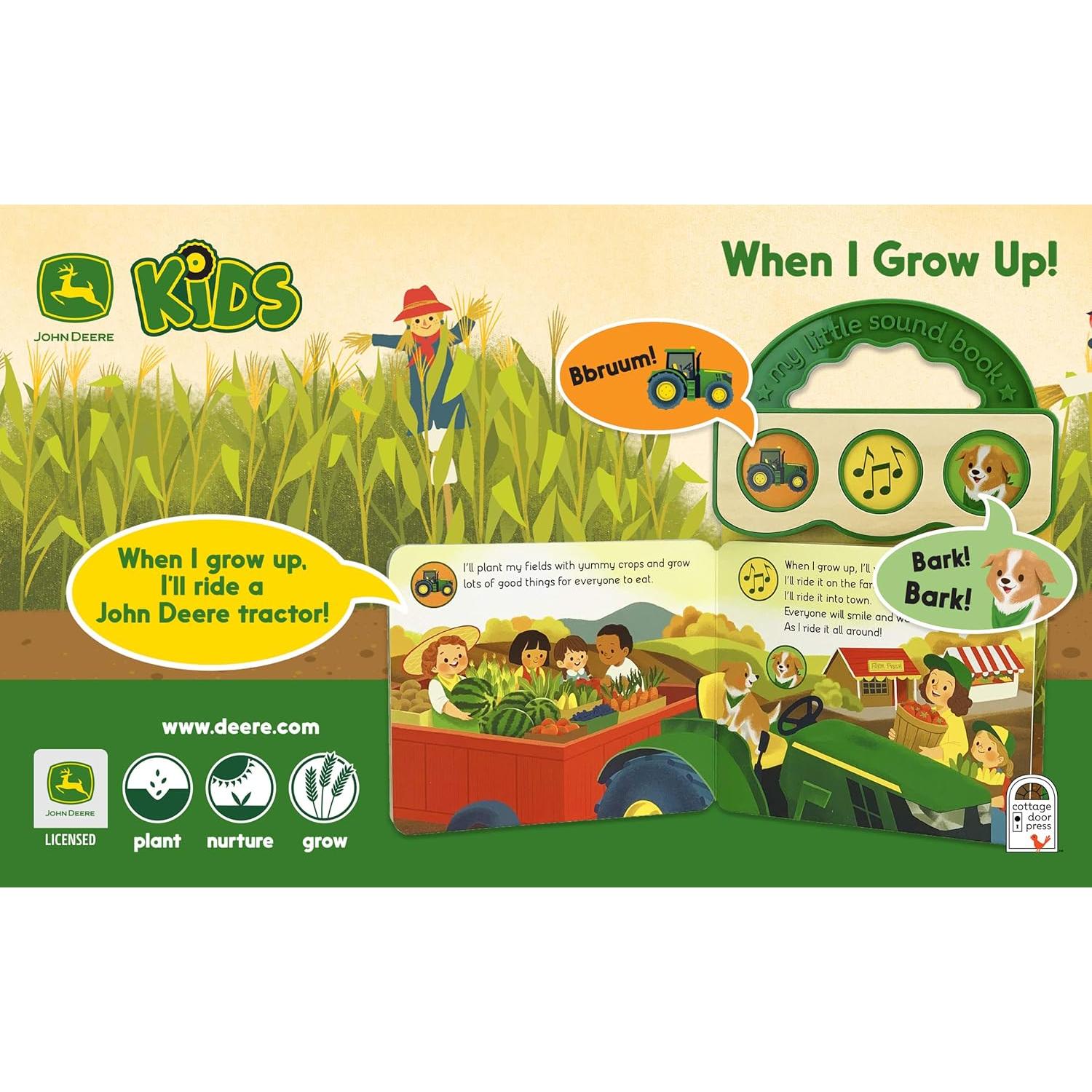 When I Grow Up I Want to Be a Farmer 3-Button John Deere Sound Book John Deere Sound Book for Babies and Toddlers (John Deere: My Little Sound Book)