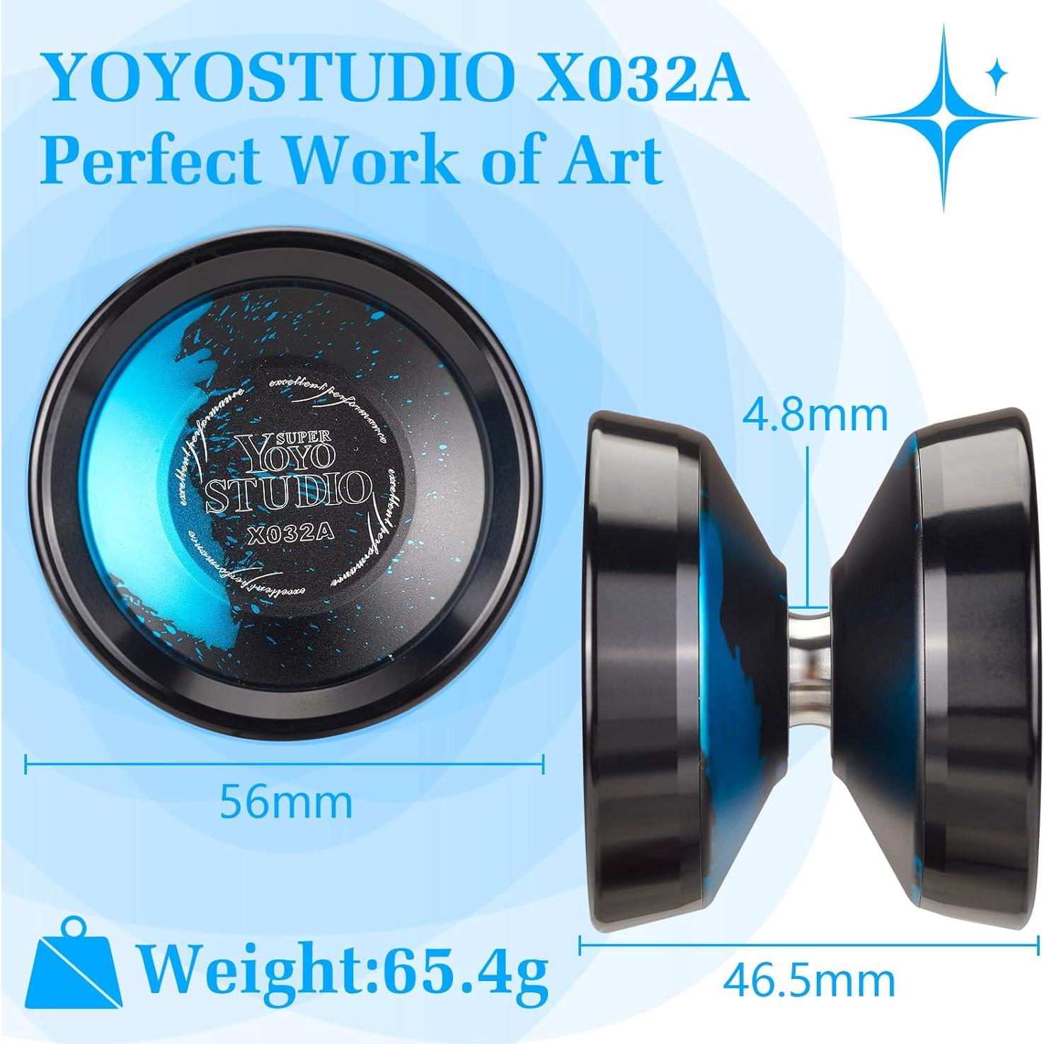 Yoyo Profesional YOYOSTUDIO X032A con Anillos de Aluminio