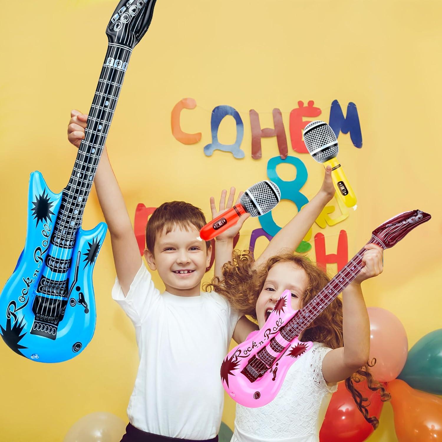 Paquete de Juguetes Inflables Rock Star 38 Piezas con Bombas