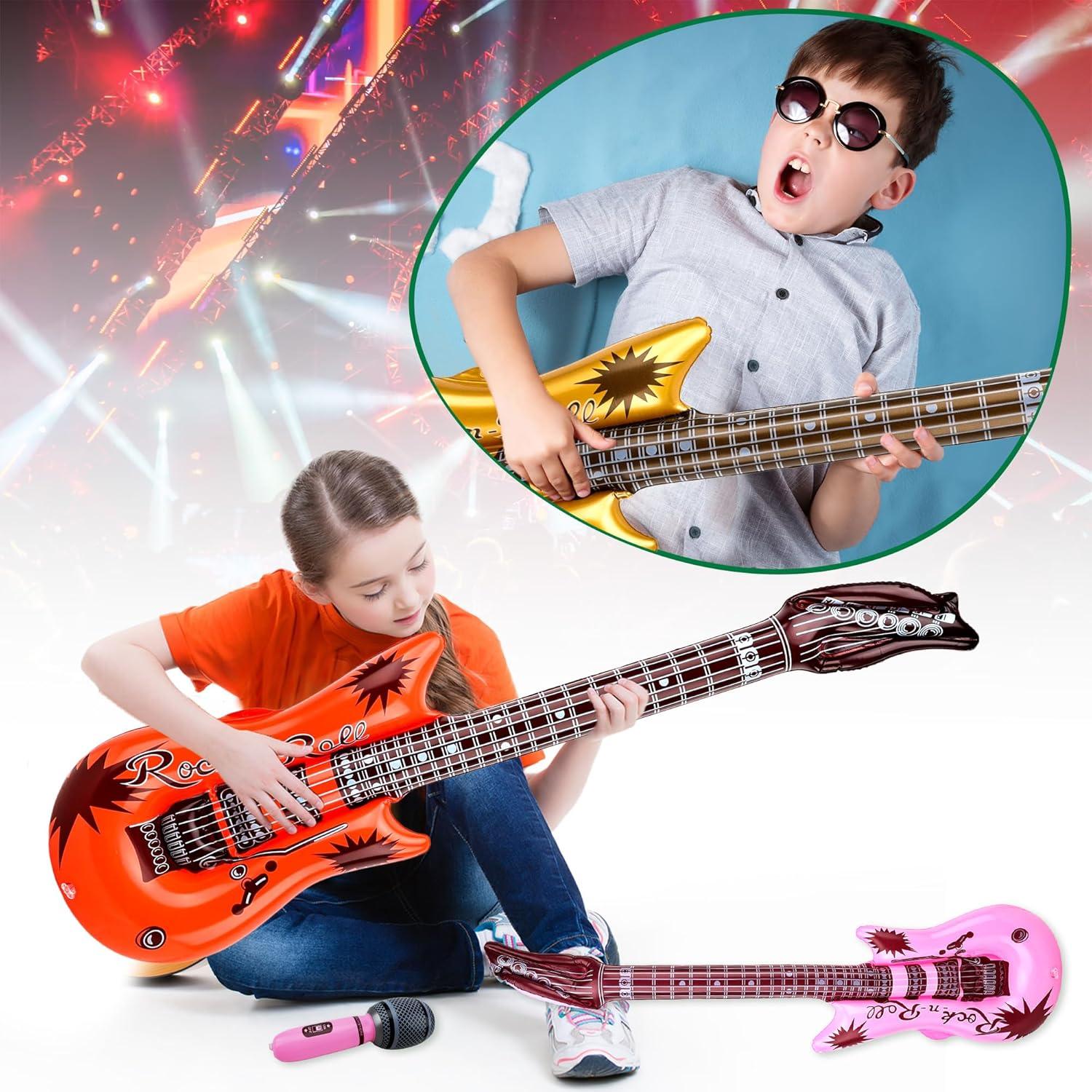 Paquete de Juguetes Inflables Rock Star 38 Piezas con Bombas