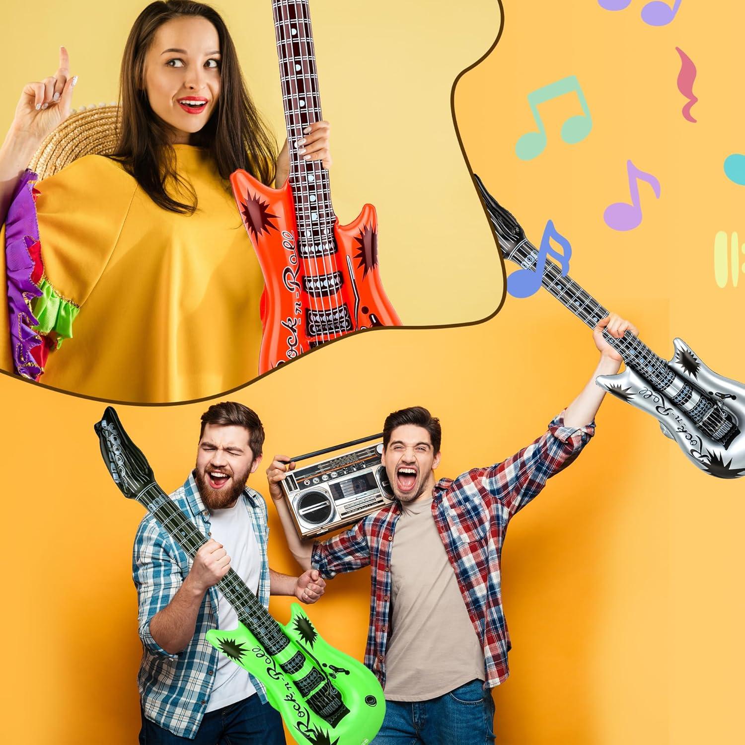 Paquete de Juguetes Inflables Rock Star 38 Piezas con Bombas