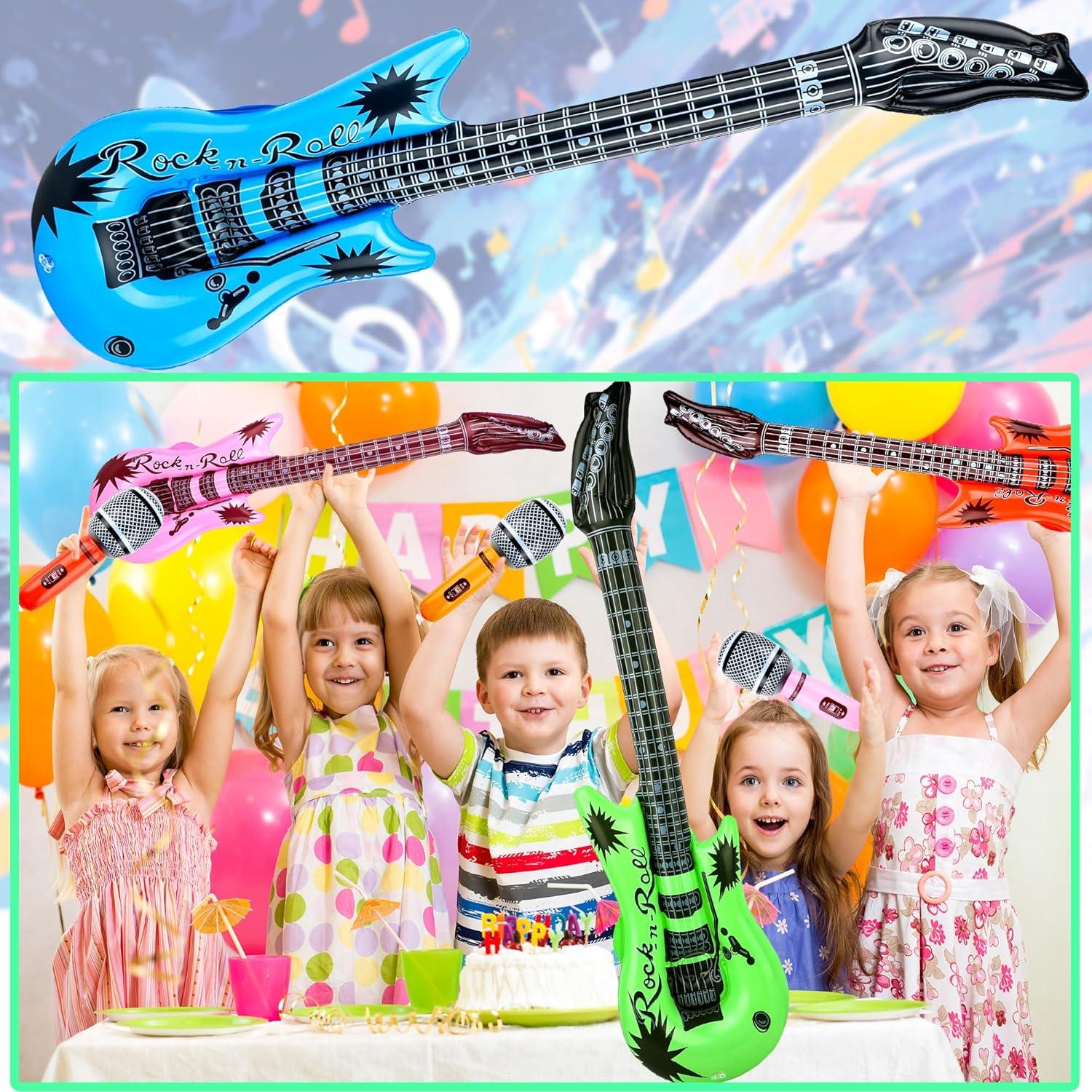 Paquete de Juguetes Inflables Rock Star 38 Piezas con Bombas