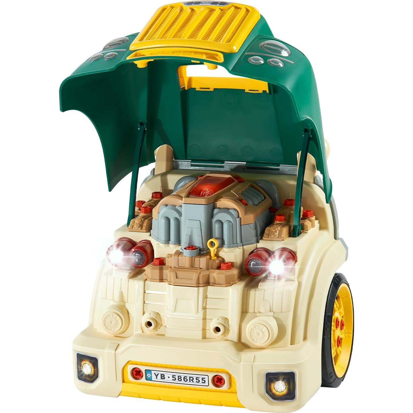 Juguete Mecánico VEVOR 60 Piezas Motor Verde para Niños 3+