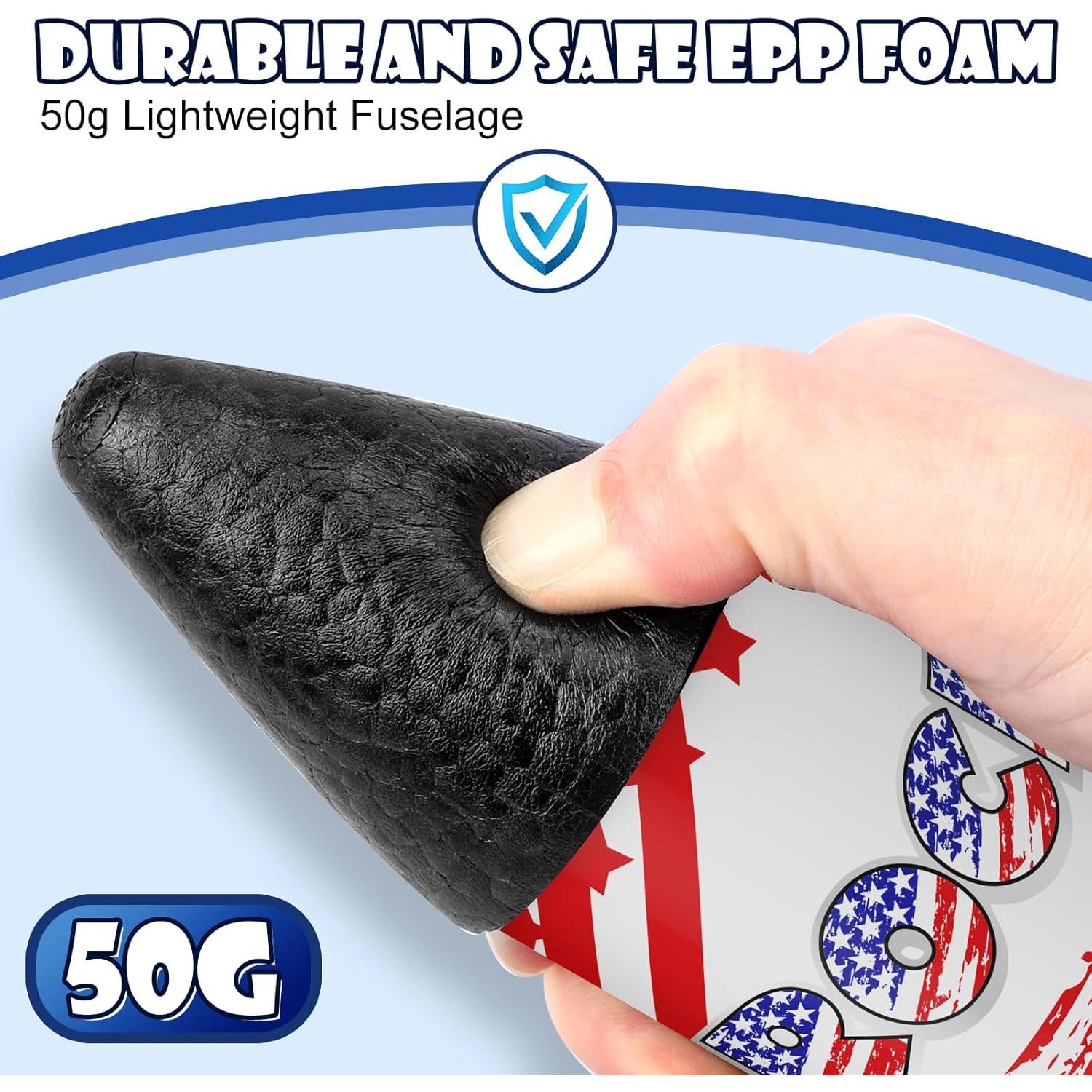 Lanzador de Cohetes Mafbeanl NO.2231A, Juguete Recargable 61m