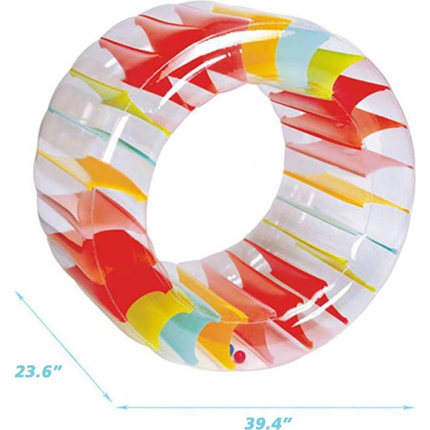Flotador Inflable MorTime 101.6 cm Rueda de Agua Colorida