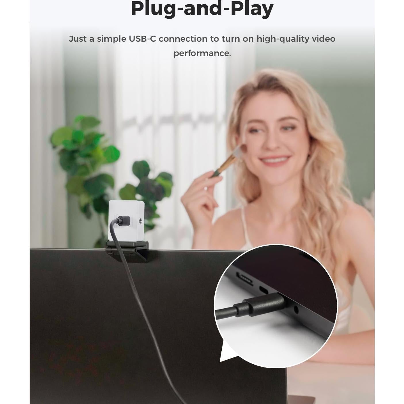 Cámara Web OBSBOT Meet 2 4K AI con micrófono dual