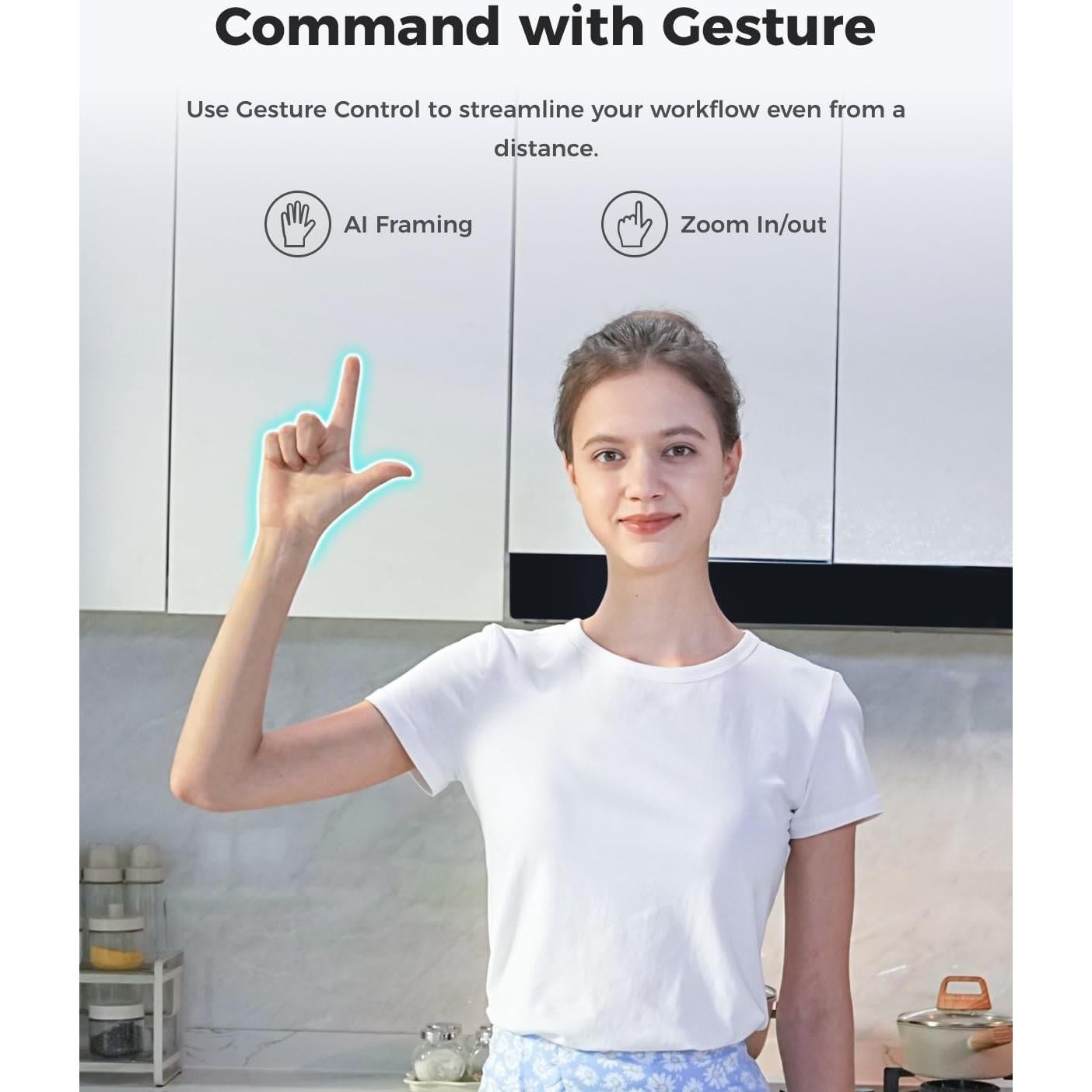 Cámara Web OBSBOT Meet 2 4K AI con micrófono dual