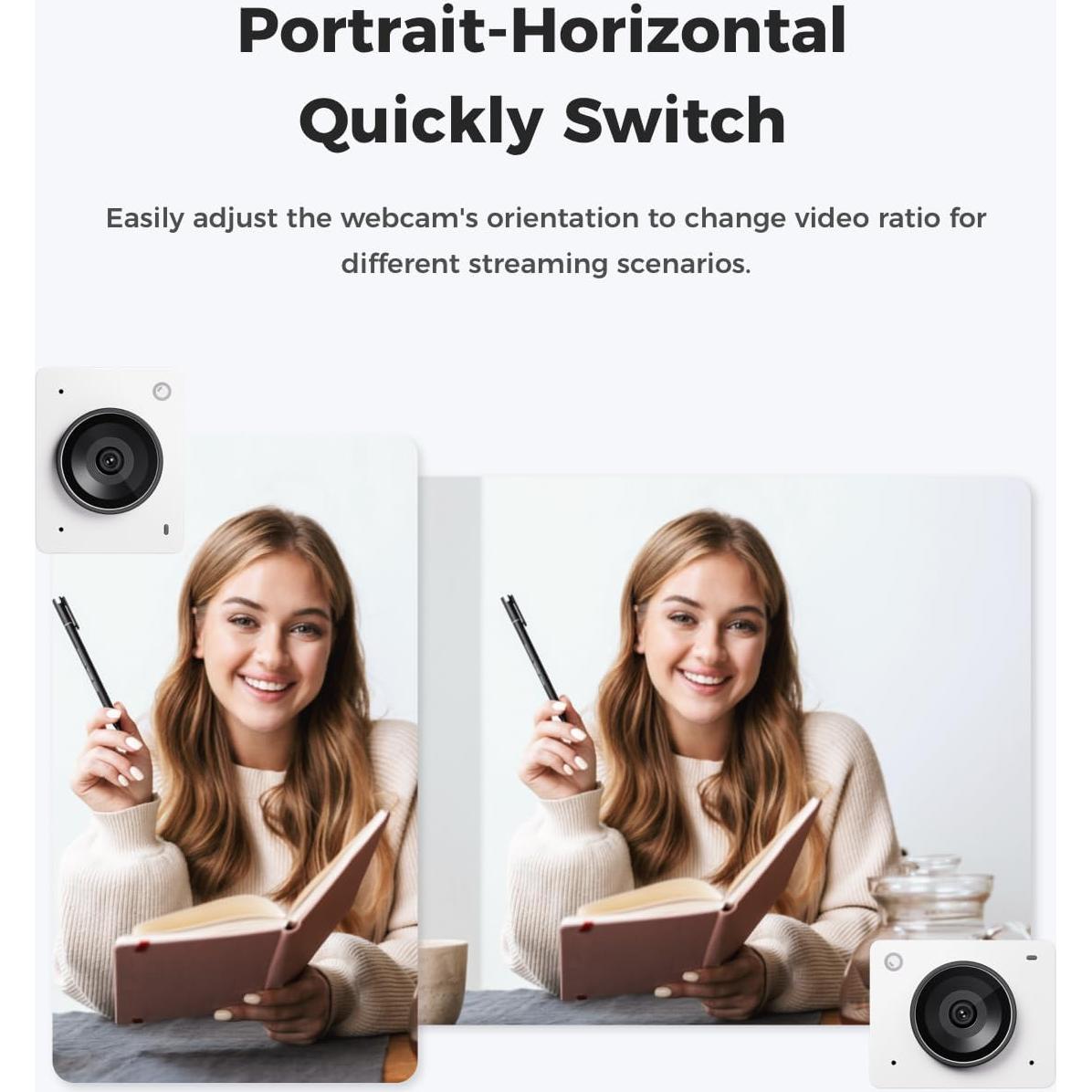 Cámara Web OBSBOT Meet 2 4K AI con micrófono dual