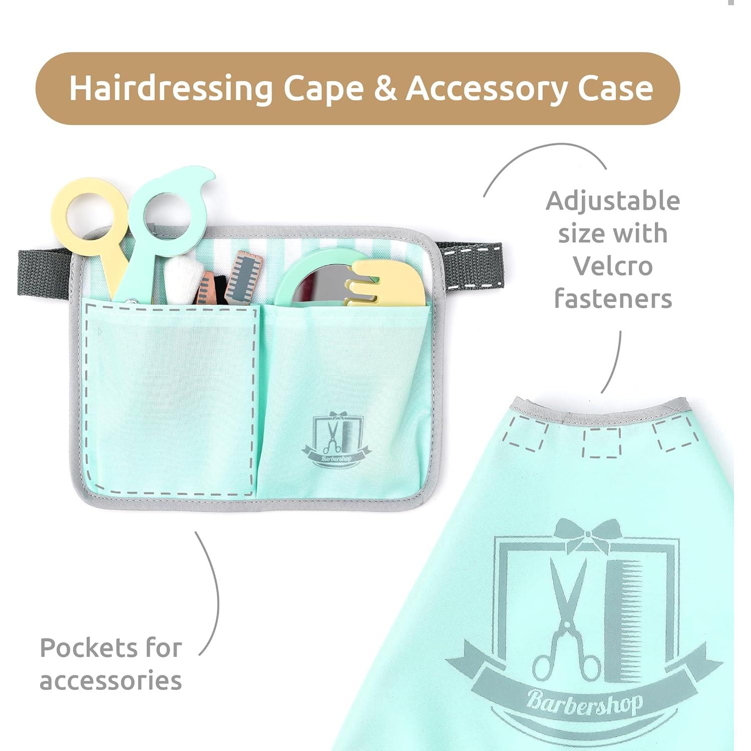 Juego de Peluquería Infantil de Madera UMU - 18 Piezas