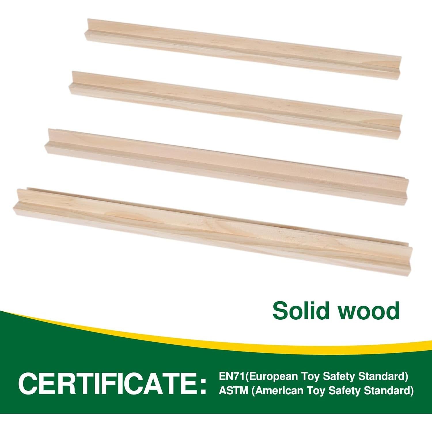 Set de 4 Soportes de Madera para Mahjong GOTHINK 38.1x3.05 cm