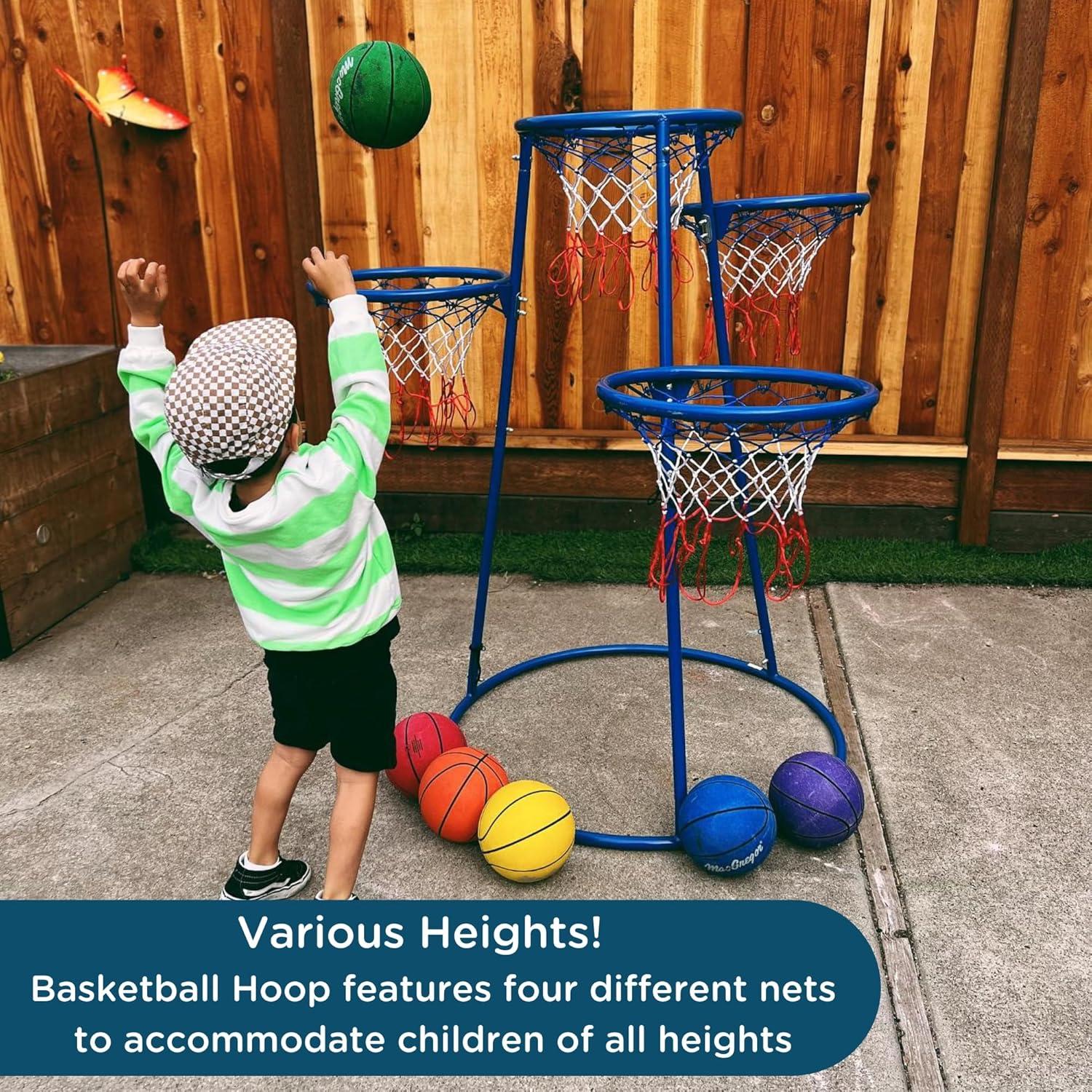 Juego de Baloncesto Infantil 4 Aros Children's Factory - Interior/Exterior