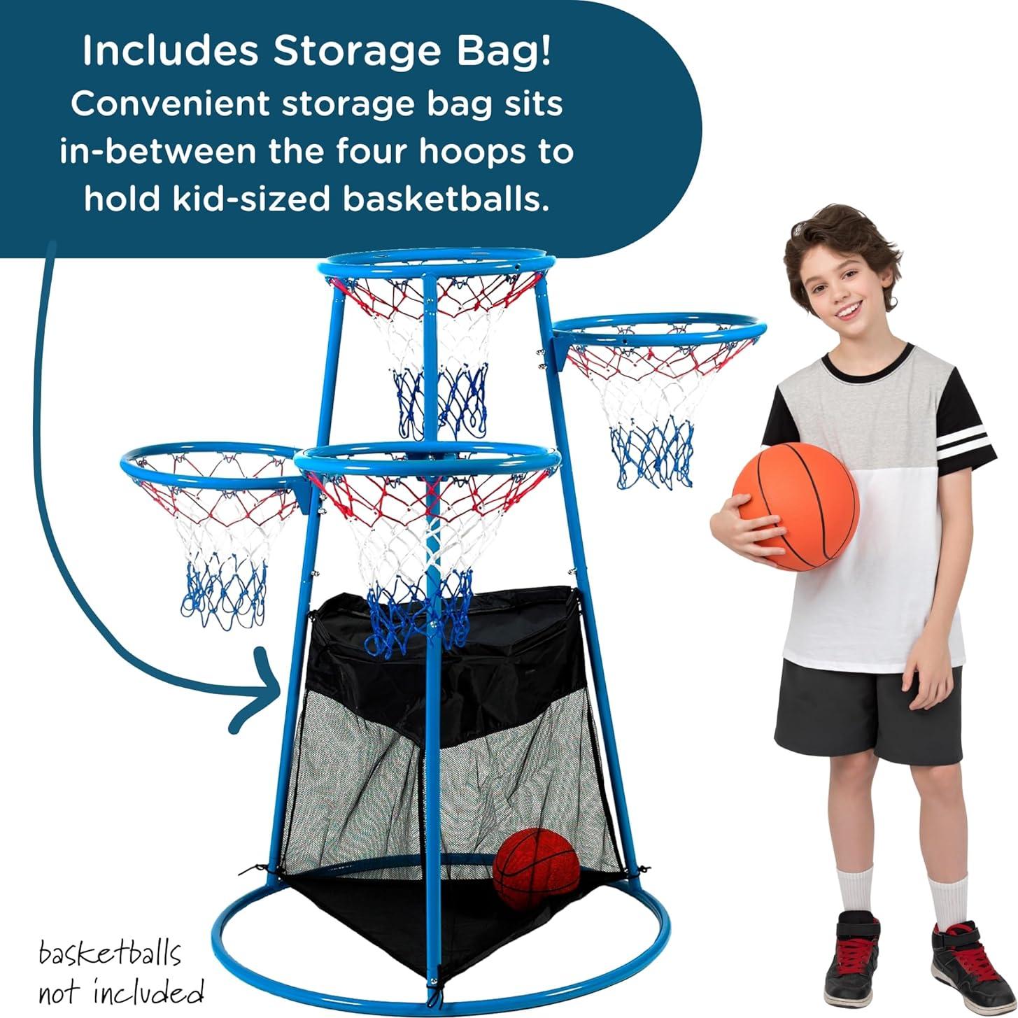 Juego de Baloncesto Infantil 4 Aros Children's Factory - Interior/Exterior