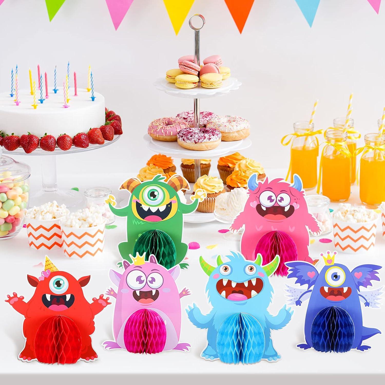 9 Centros de Mesa de Monstruo Pequeño Outus - Decoración Fiesta