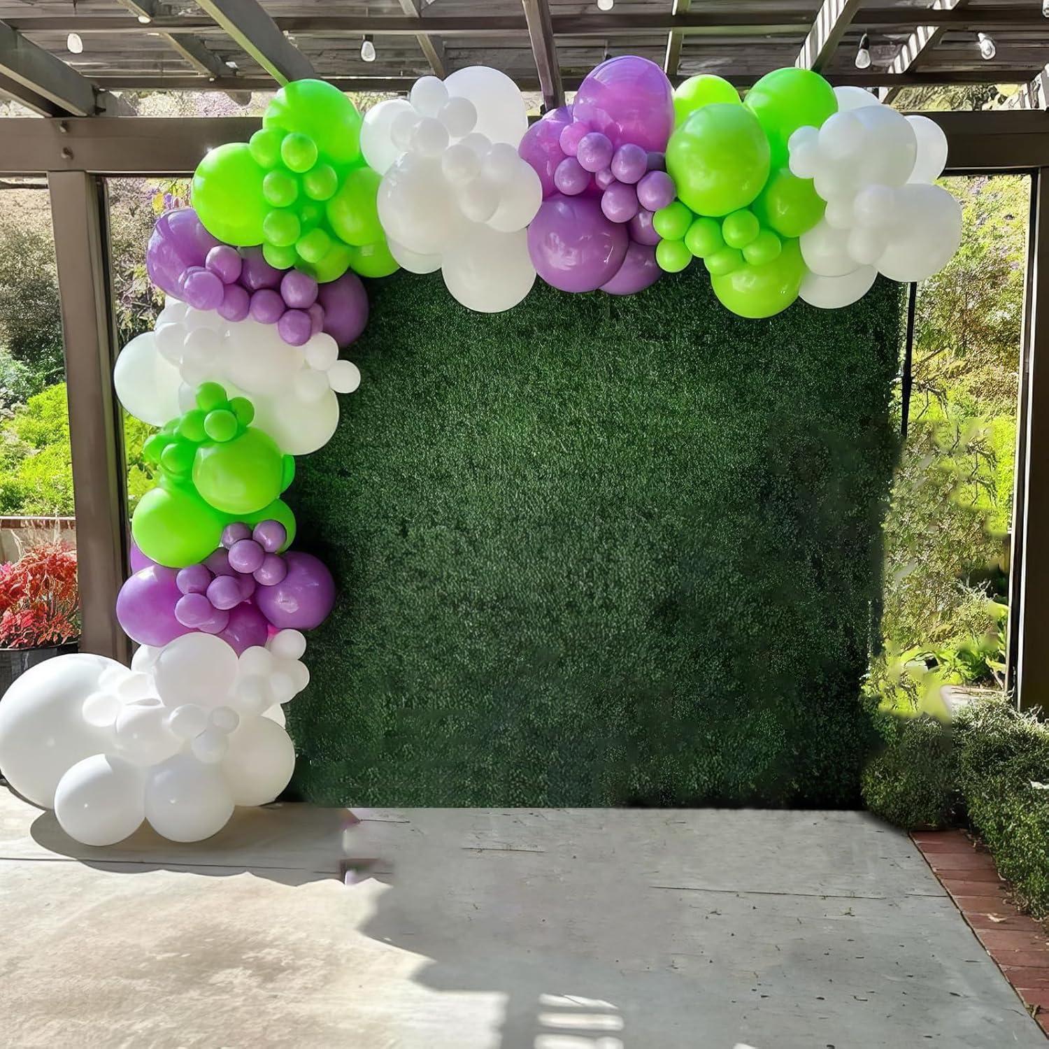 Juego de Globos Morados Verdes Azules 12" Paready