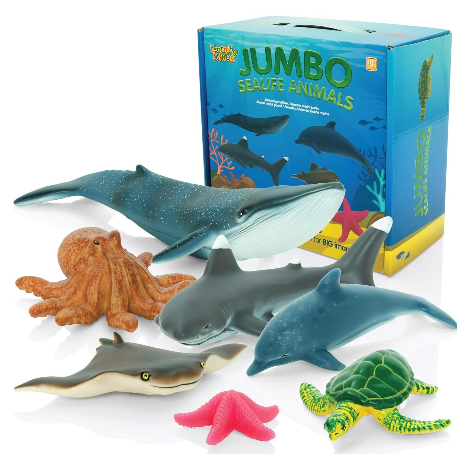 Set de Juguetes Educativos Animales Marinos Learning Minds - 7 Figuras
