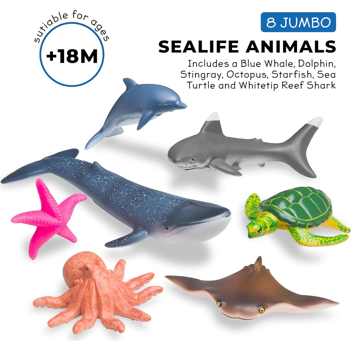 Set de Juguetes Educativos Animales Marinos Learning Minds - 7 Figuras