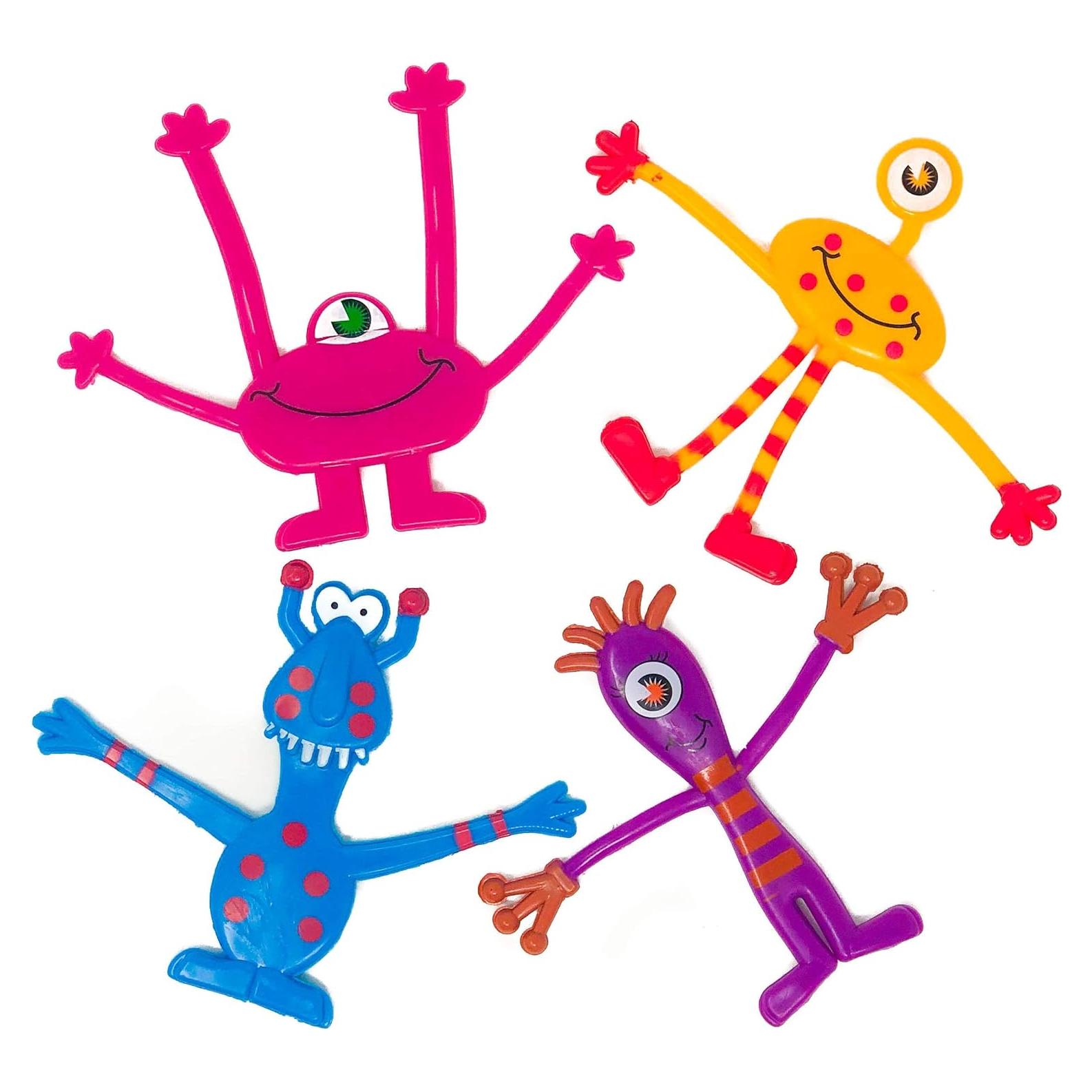 Conjunto de 12 Juguetes Monstruo Flexibles Podzly - Antiestrés