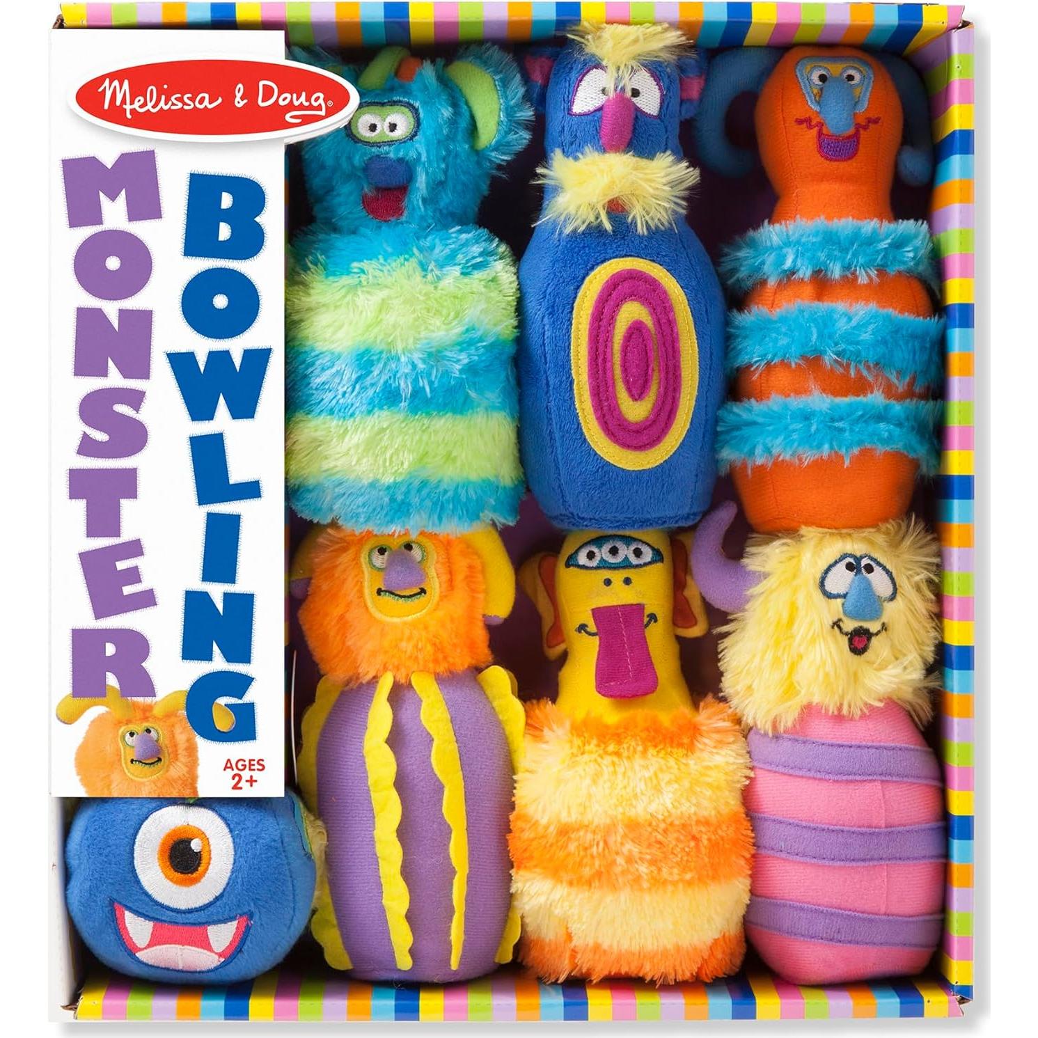 Set de Bolos de Monstruo Peludo Melissa & Doug - 8 Piezas