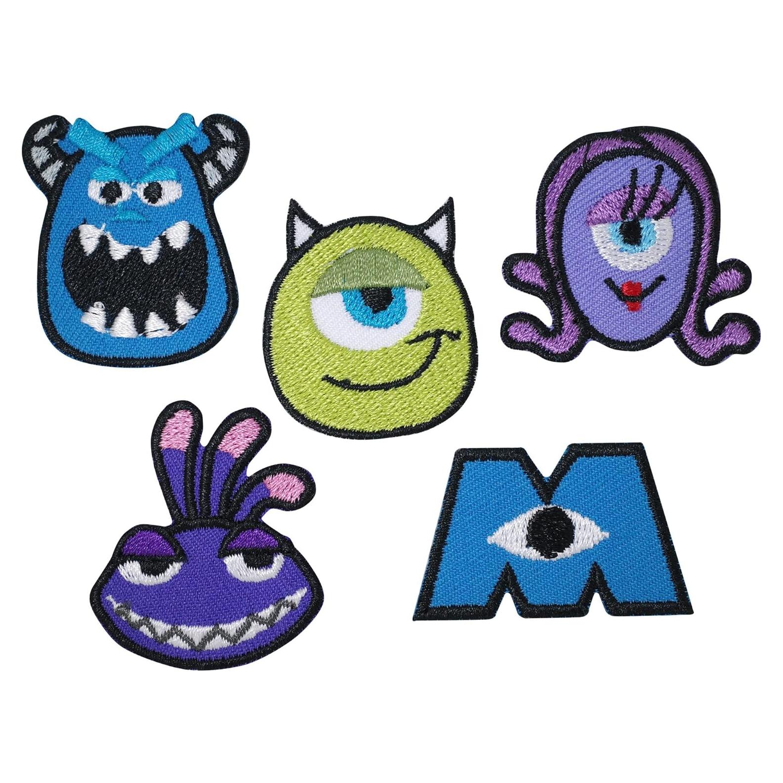 5 Piezas Parche Bordado Monsters Inc para Planchar