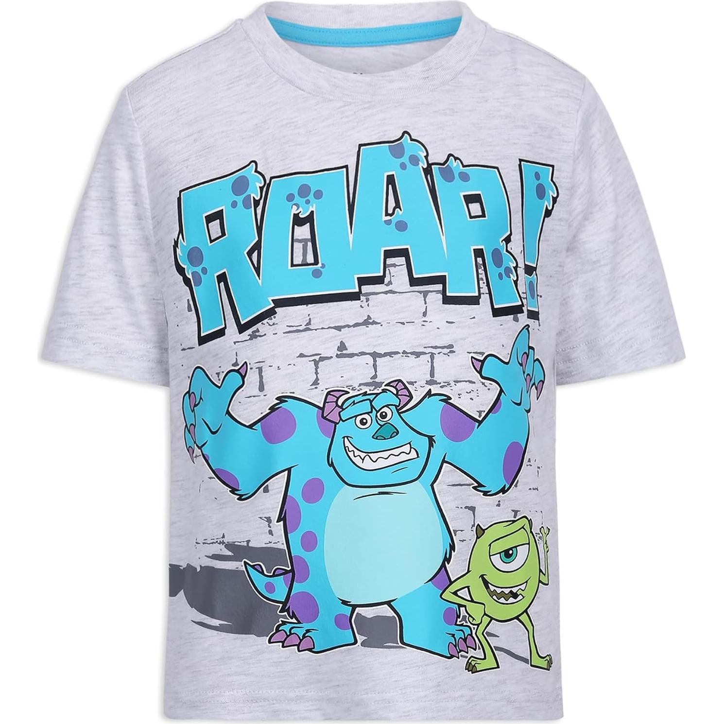 Camisetas Disney Monsters Inc 3 Piezas Niños 2T a 7