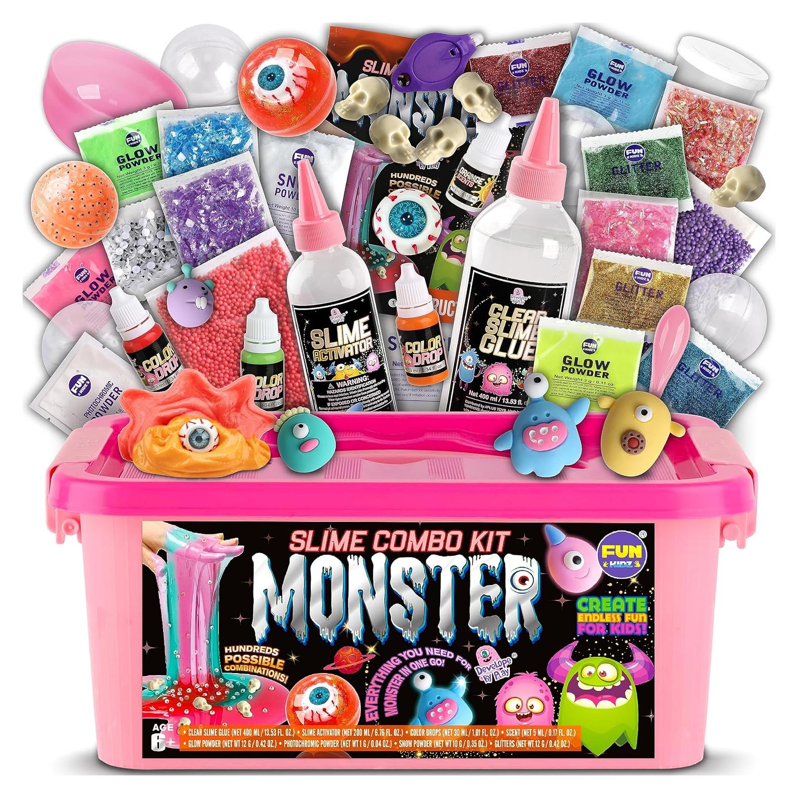 Kit de Slime de Monstruo FUNKIDZ - Brilla en la Oscuridad