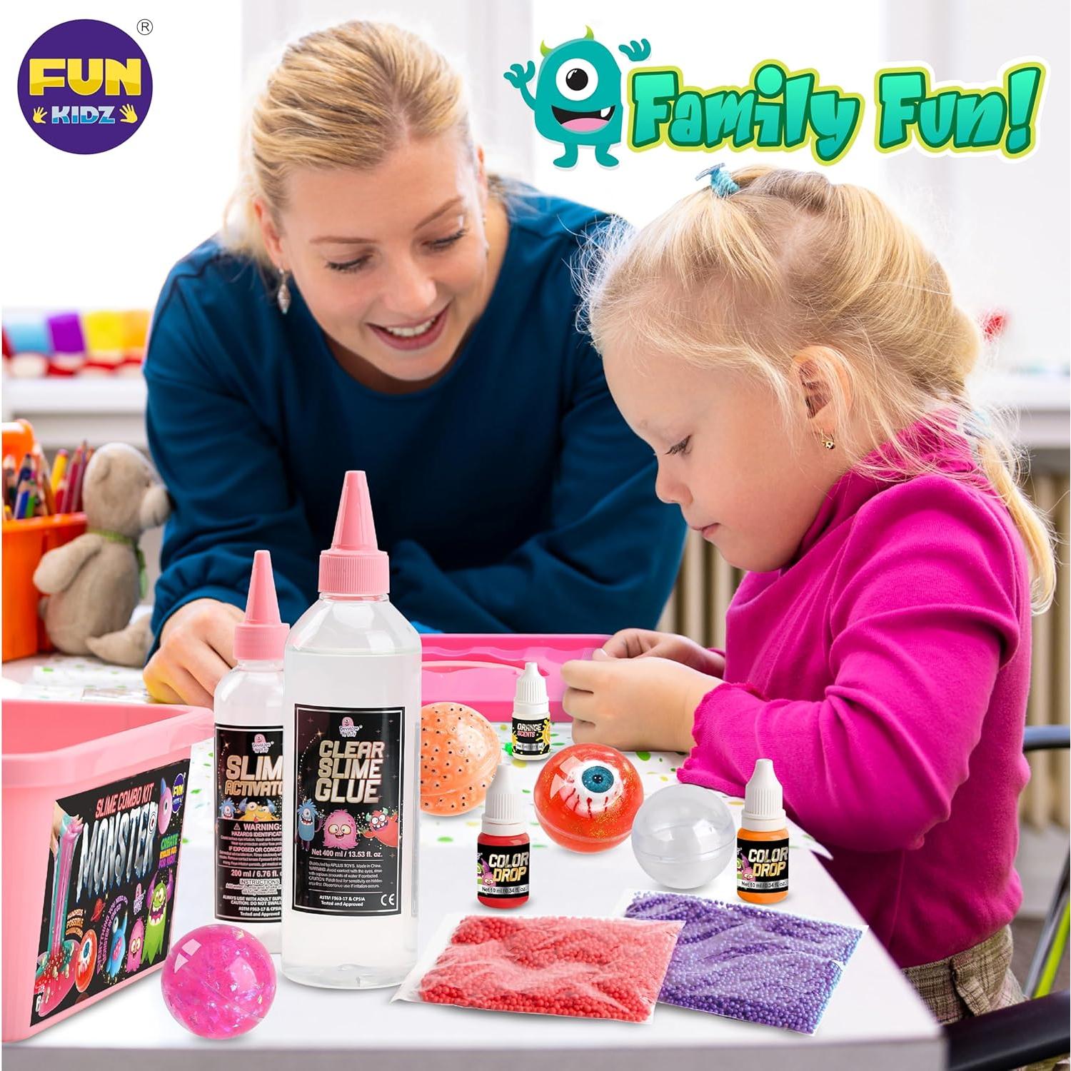 Kit de Slime de Monstruo FUNKIDZ - Brilla en la Oscuridad