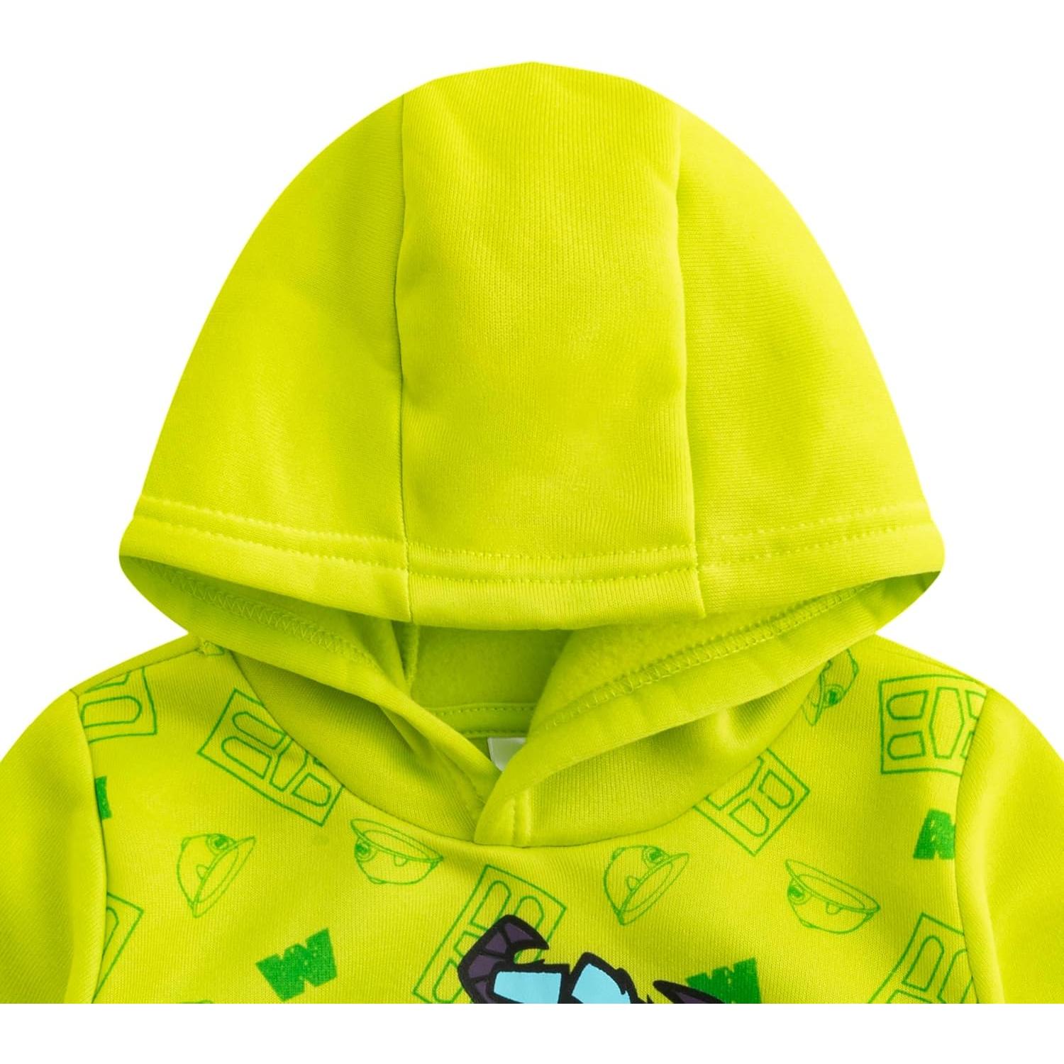 Sudadera con Capucha Disney Monsters Inc Verde 2T Mike y Sully
