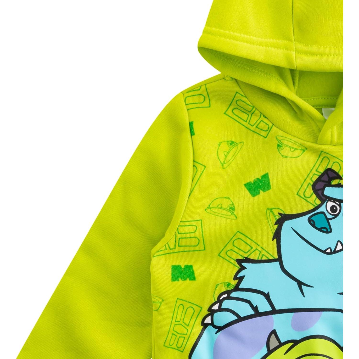 Sudadera con Capucha Disney Monsters Inc Verde 2T Mike y Sully