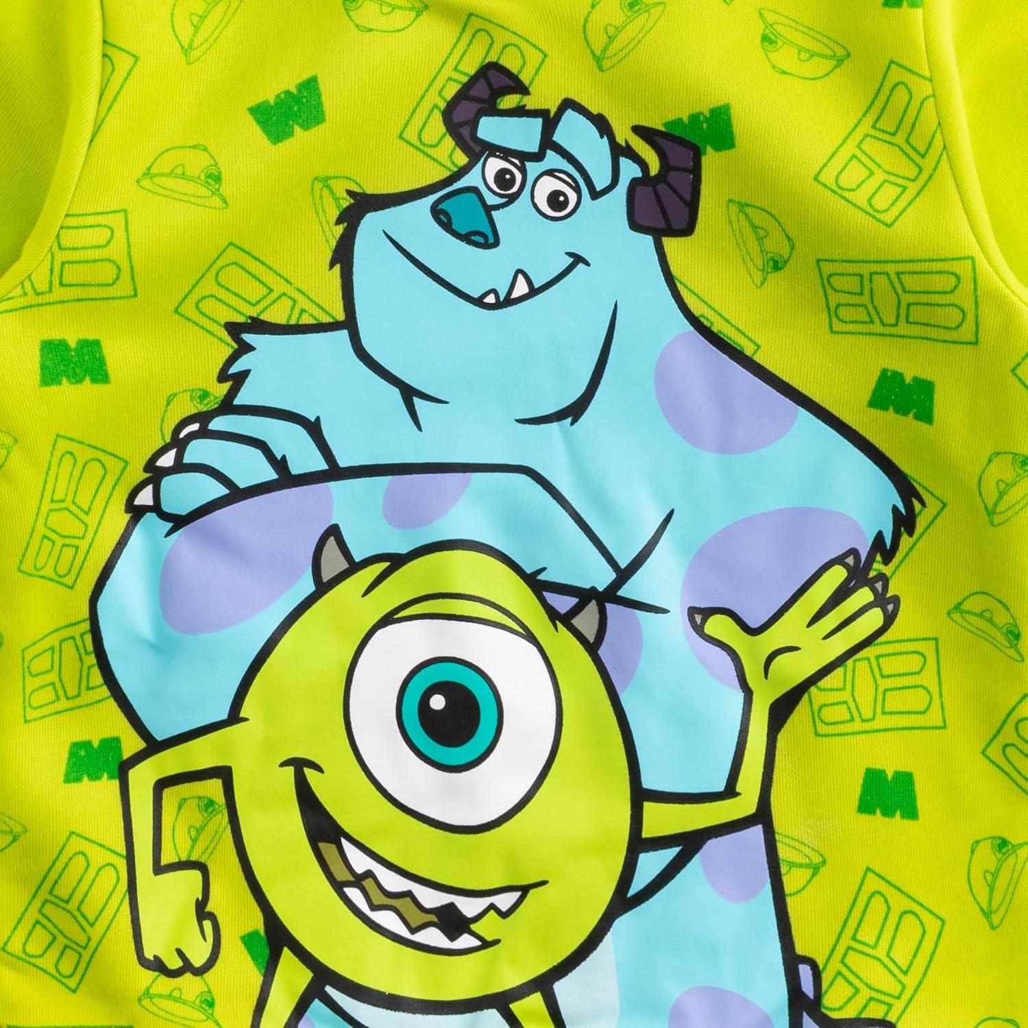 Sudadera con Capucha Disney Monsters Inc Verde 2T Mike y Sully