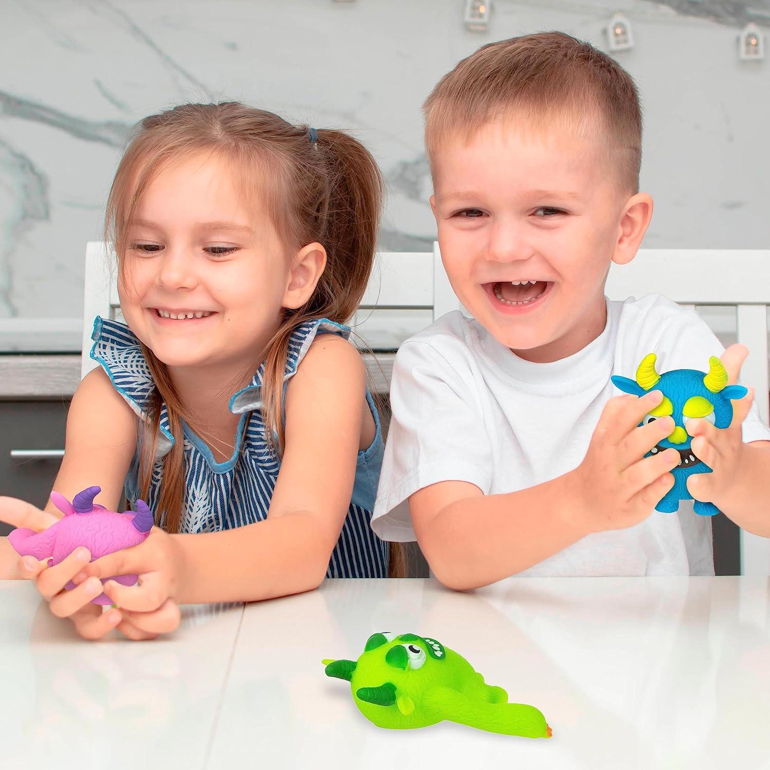 Juguetes Antiestrés Monstruo Squishy 3 Piezas Almar