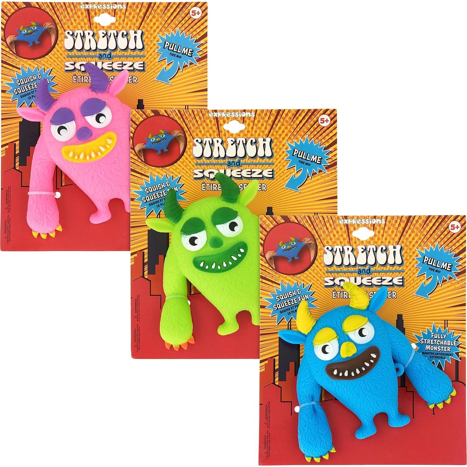 Juguetes Antiestrés Monstruo Squishy 3 Piezas Almar