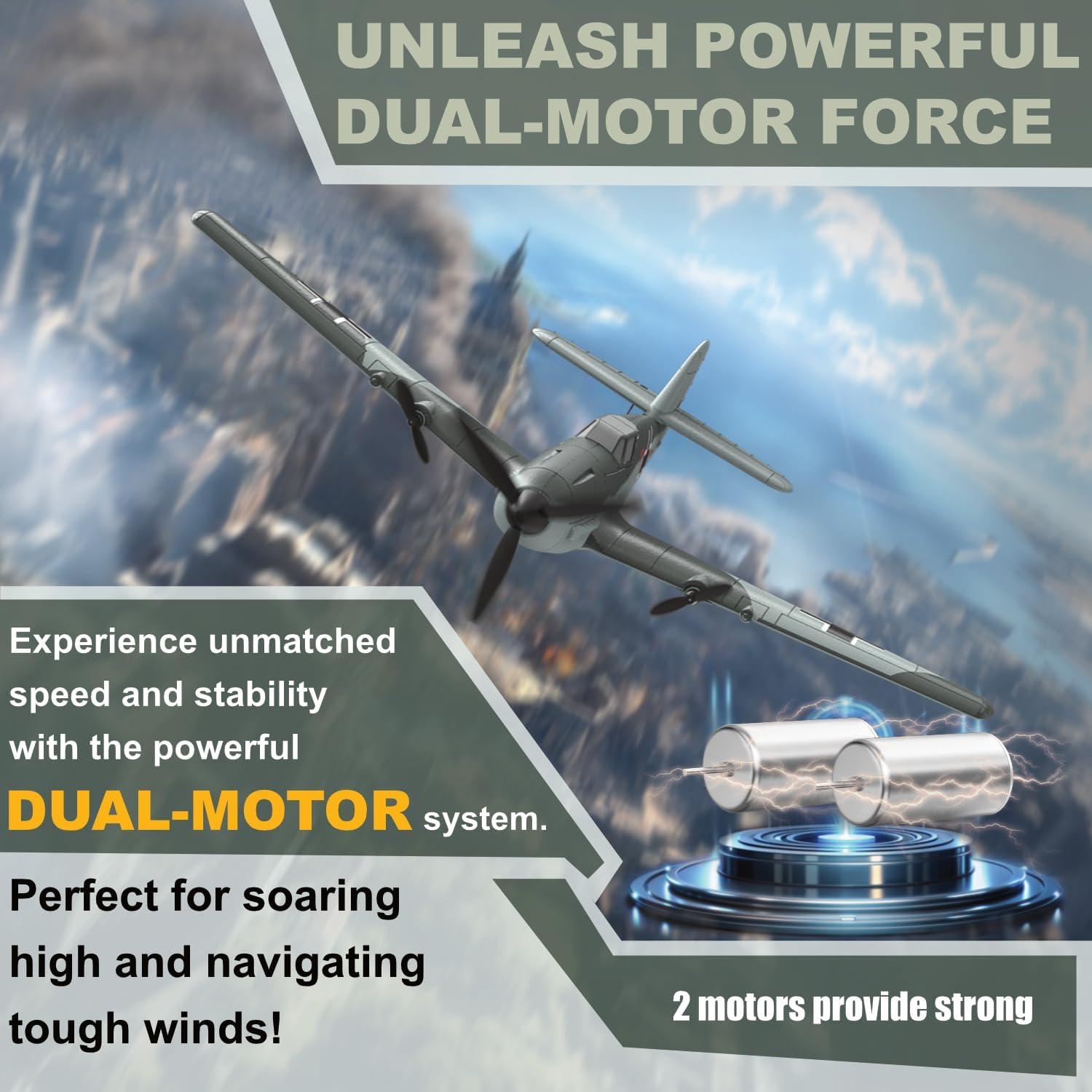 Avián RC ANBURI BF-109 3 Canales 2.4GHz Estabilizador