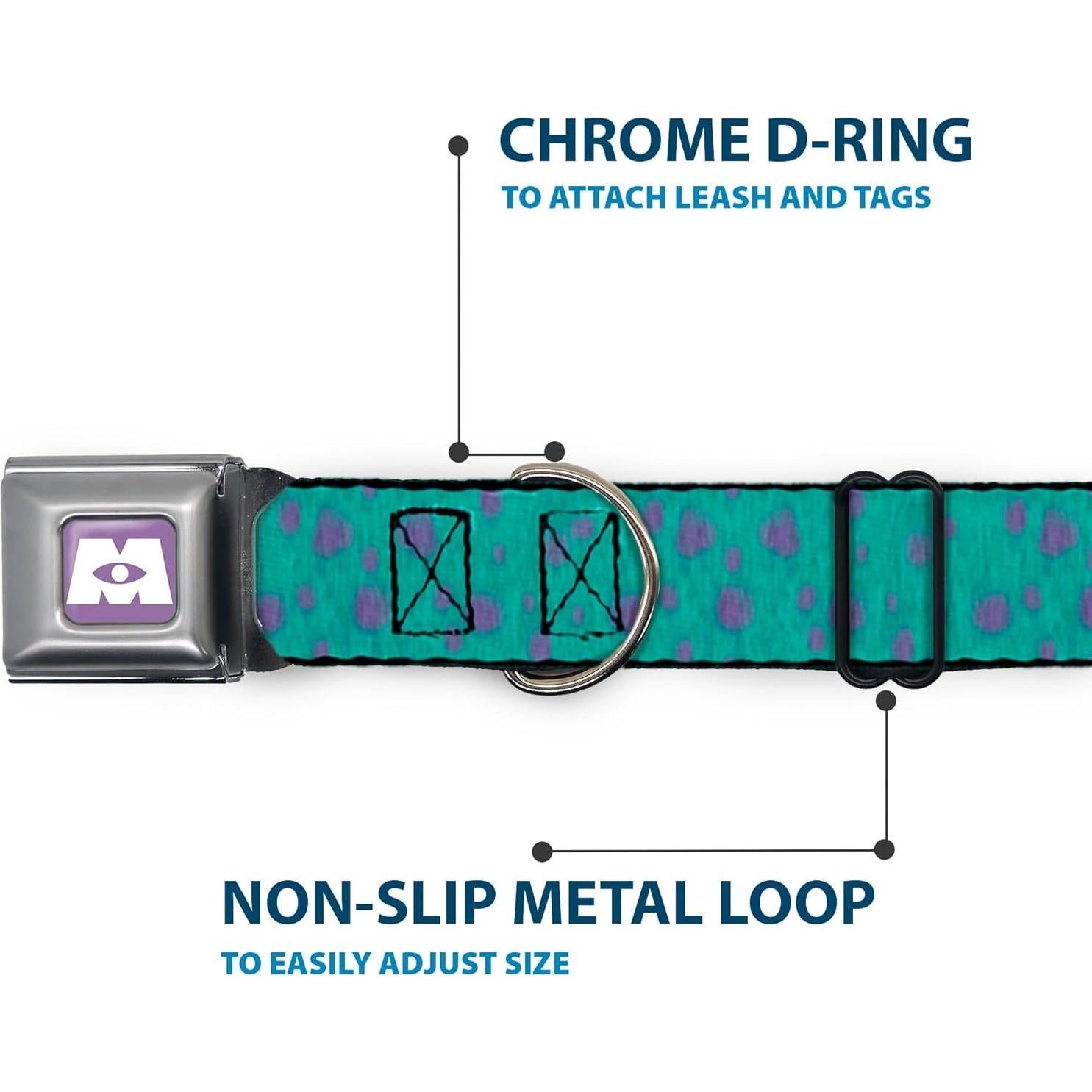 Collar de Perro Buckle-Down Sulley Disney 11-17 cm Azul