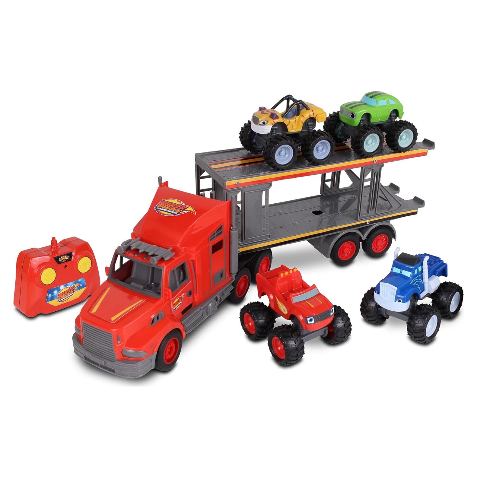 Transportador RC Blaze y Las Máquinas Monstruo NKOK - 4 Vehículos